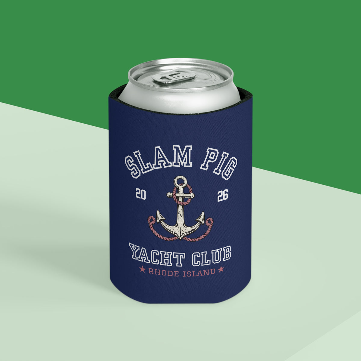 Slam Pig Yacht Club Can Cooler | Rhode Island Drink | Boat Lover Gift