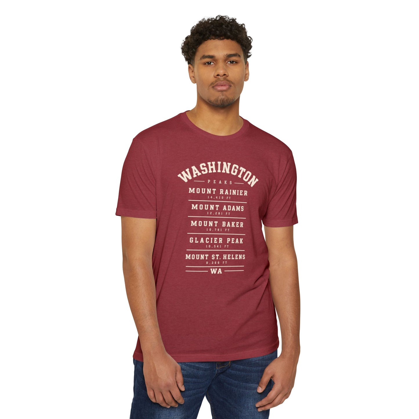 Washington Mountains T-Shirt — Vintage State Park Peaks Tee