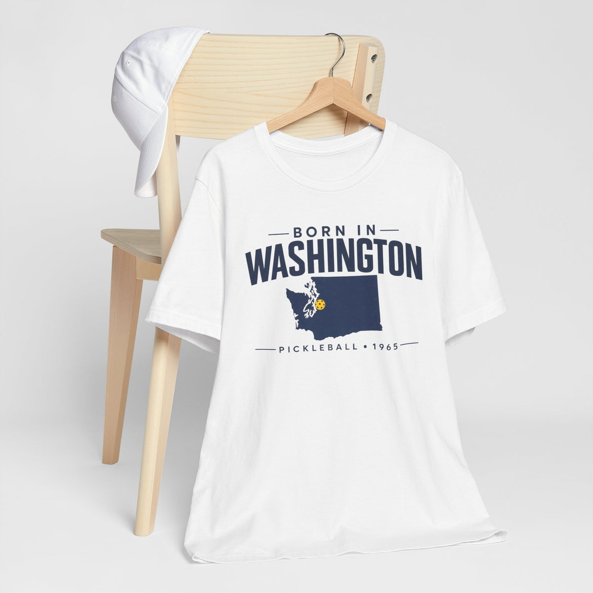 Born in Washington Pickleball 1965 Unisex Tee