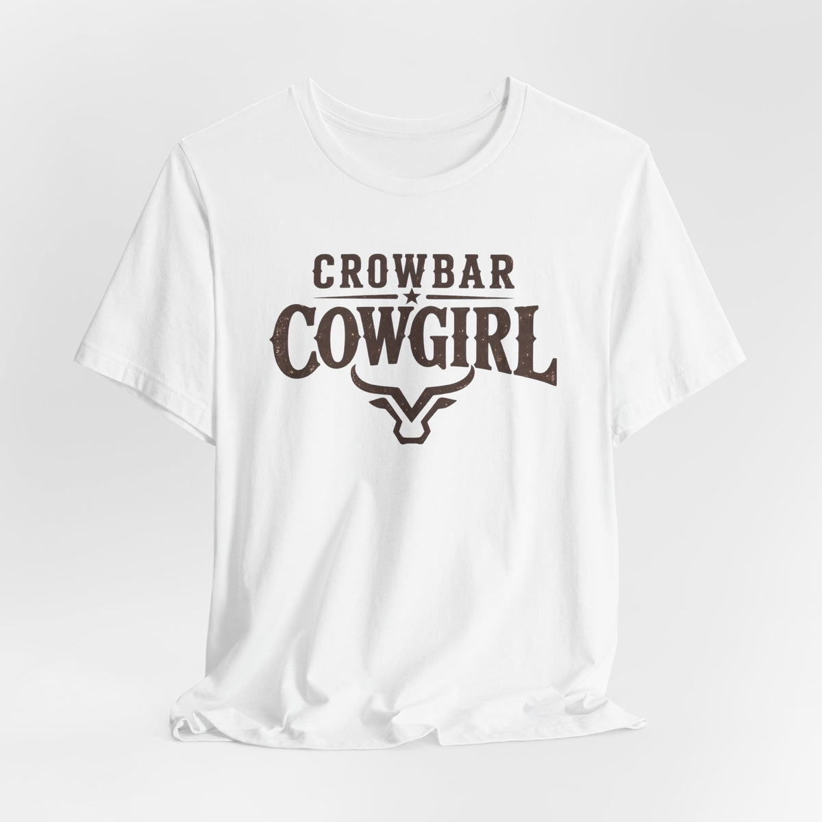Crowbar Cowgirl Western Graphic Tee | Bella+Canvas 3001 | Rodeo Shirt