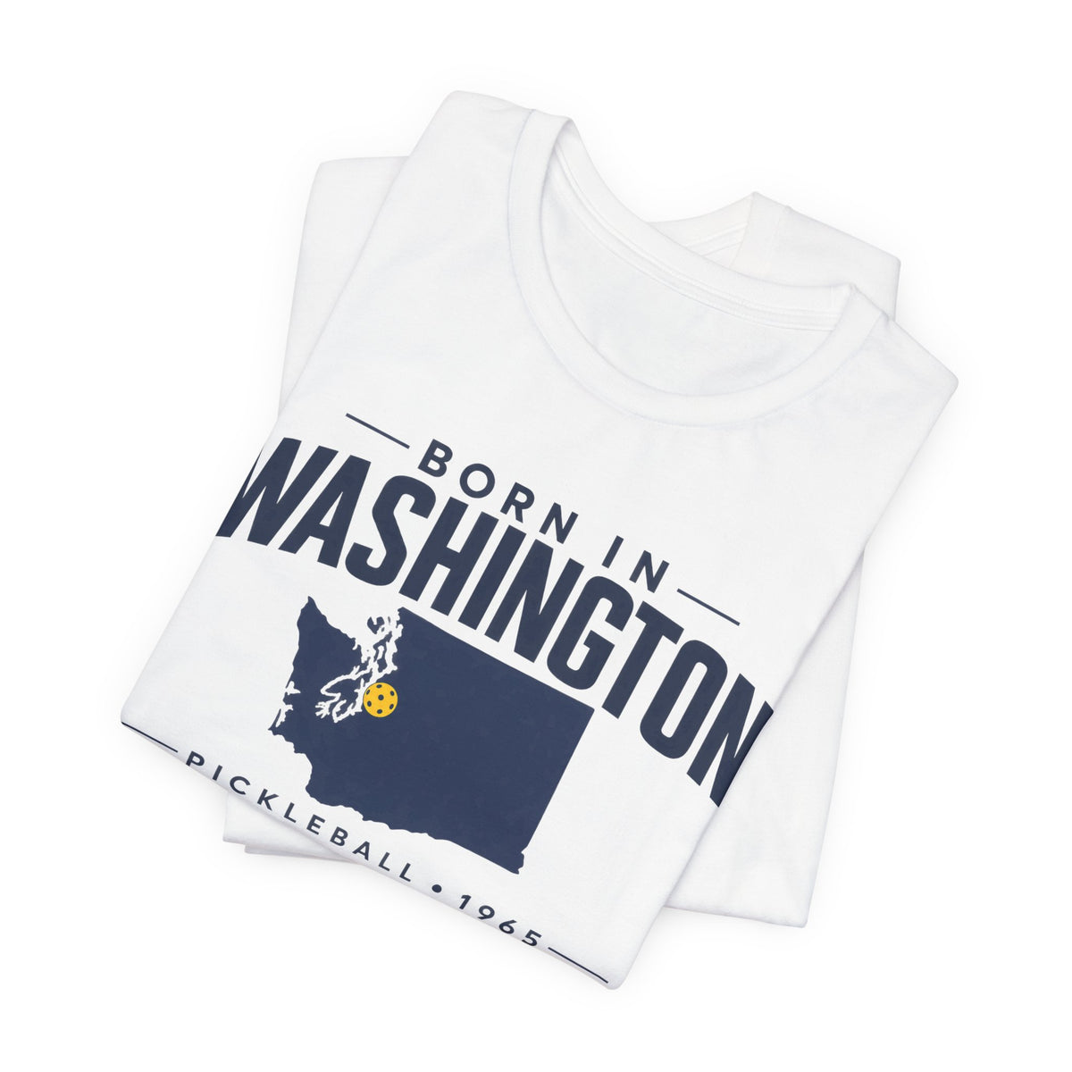 Born in Washington Pickleball 1965 Unisex Tee