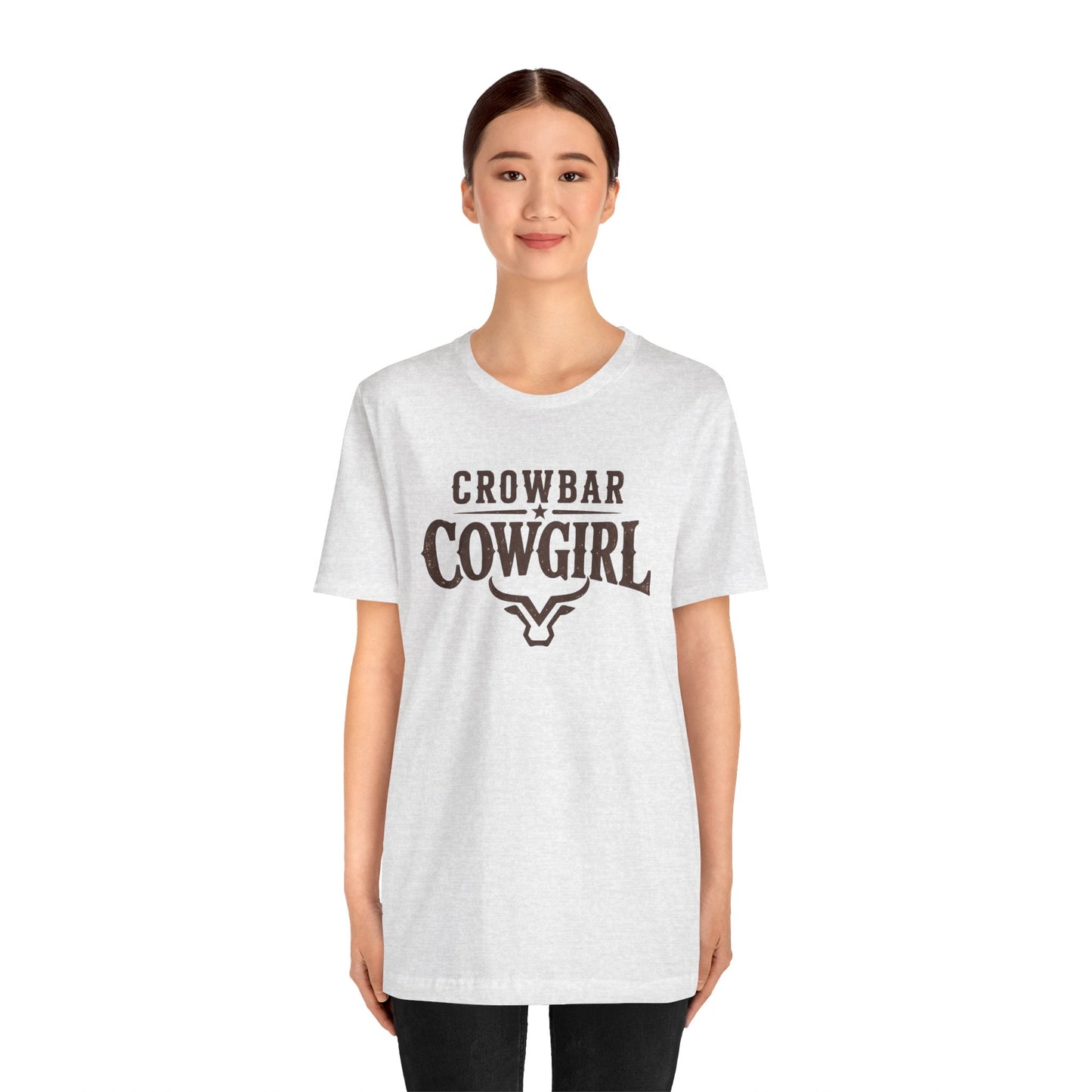 Crowbar Cowgirl Western Graphic Tee | Bella+Canvas 3001 | Rodeo Shirt