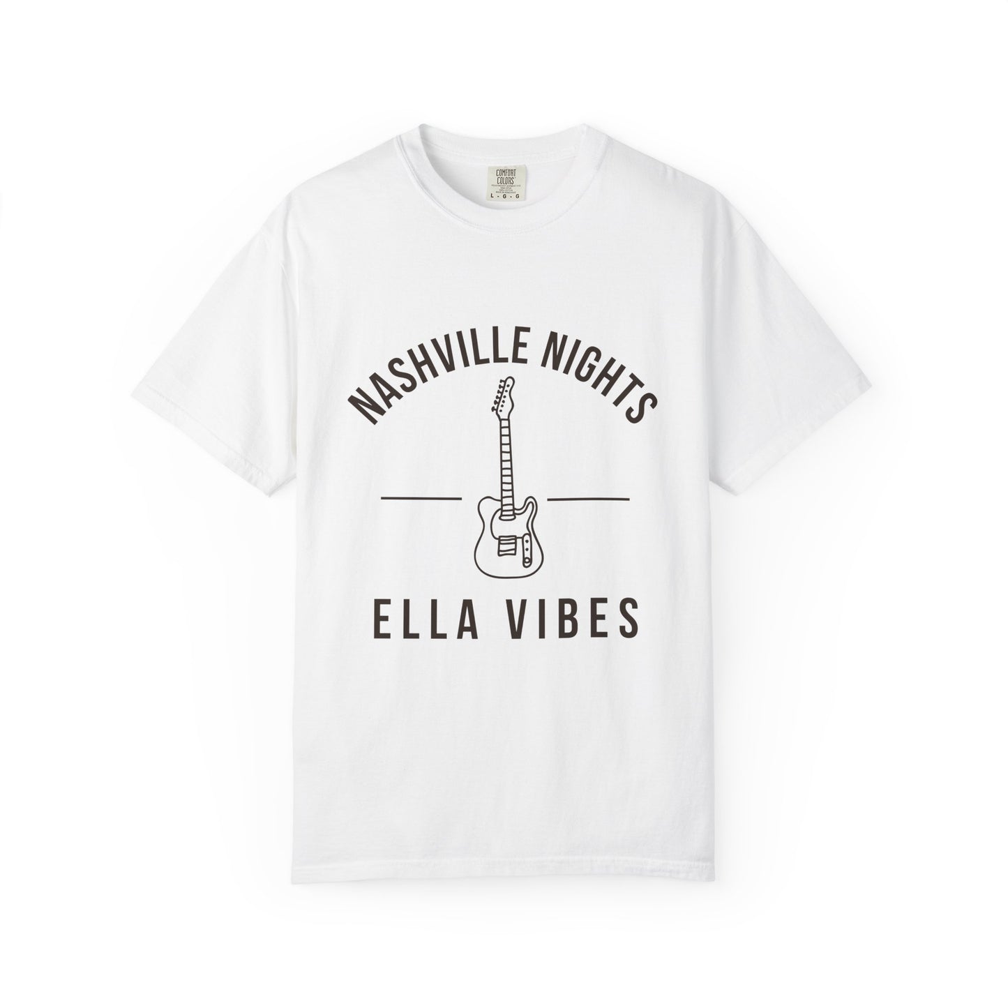 Nashville Nights Ella Vibes T-shirt | Electric Guitar Country Music Tee
