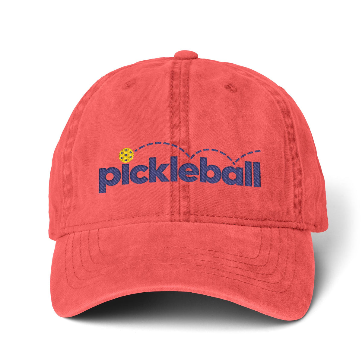 Pickleball Embroidered Pigment-Dyed Cap | Women’s Pickleball Hat