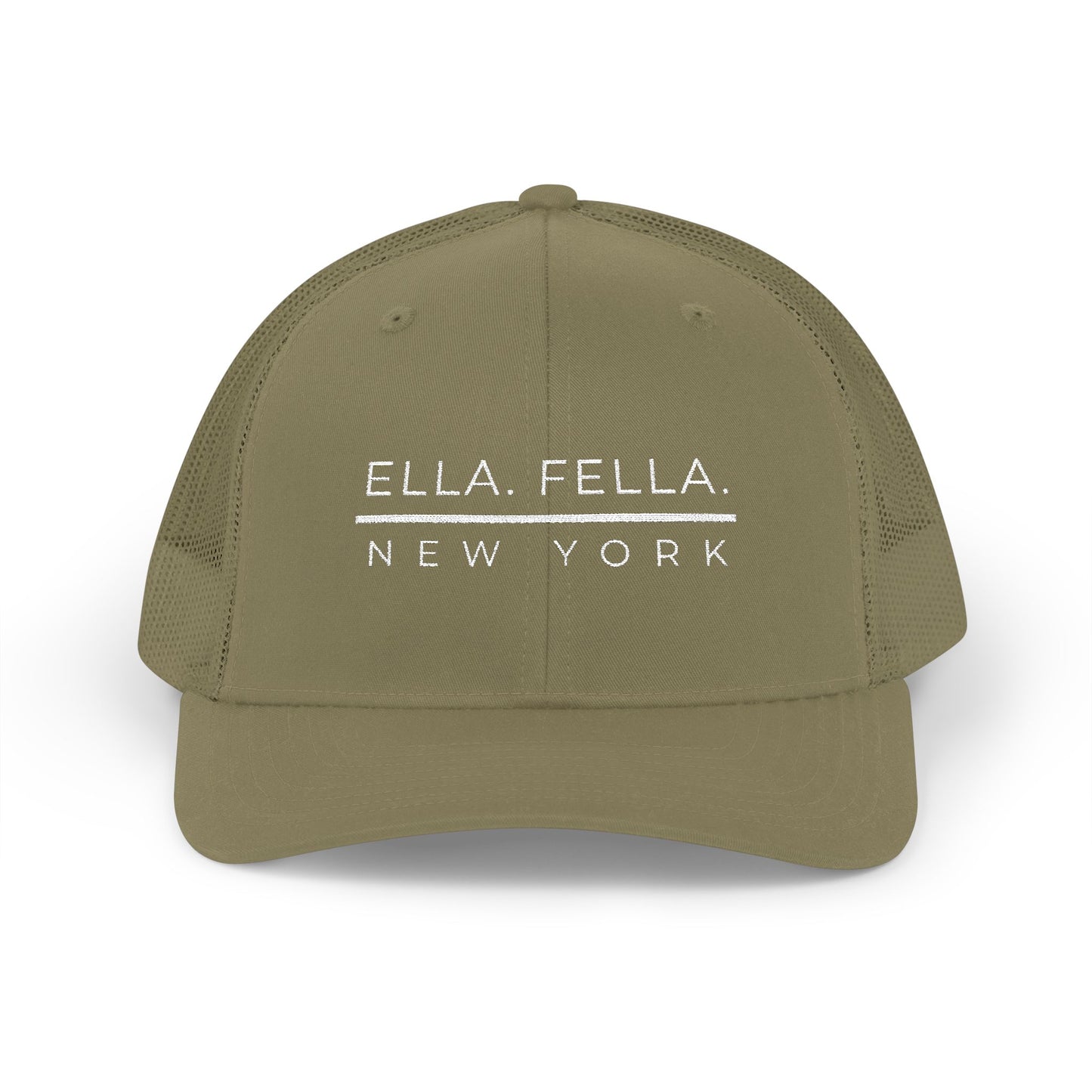 Ella Fella New York Trucker Cap | Embroidered Snapback Hat | New York Concerts