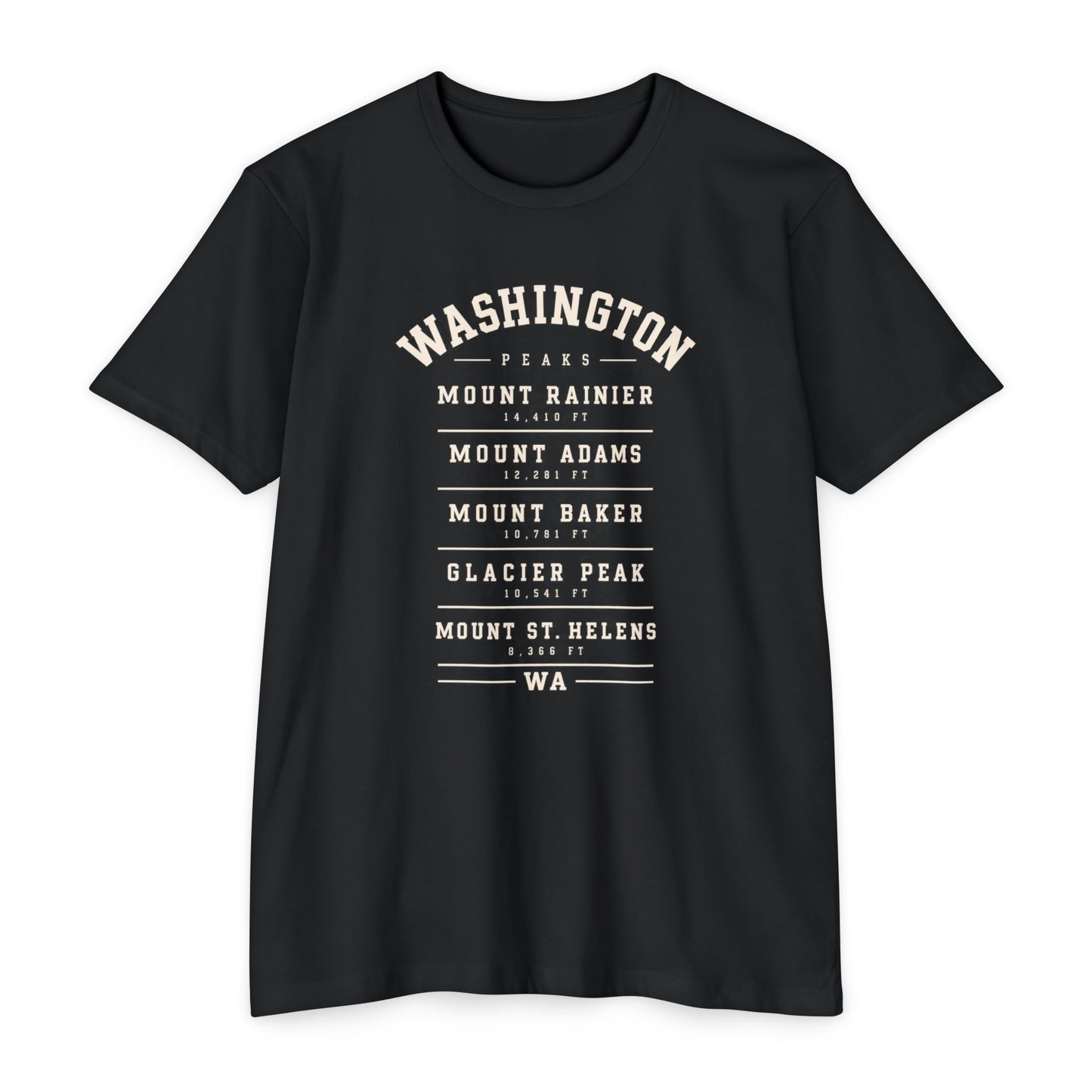 Washington Mountains T-Shirt — Vintage State Park Peaks Tee