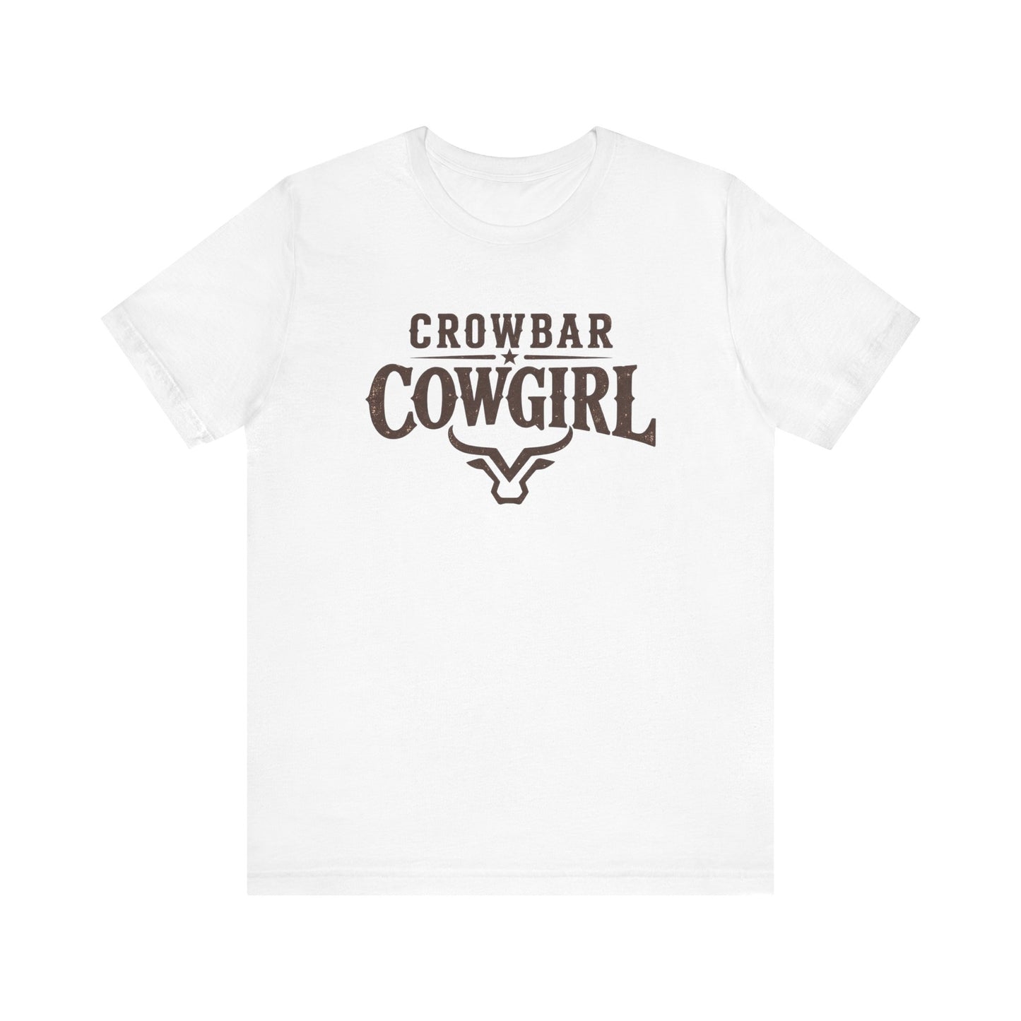 Crowbar Cowgirl Western Graphic Tee | Bella+Canvas 3001 | Rodeo Shirt