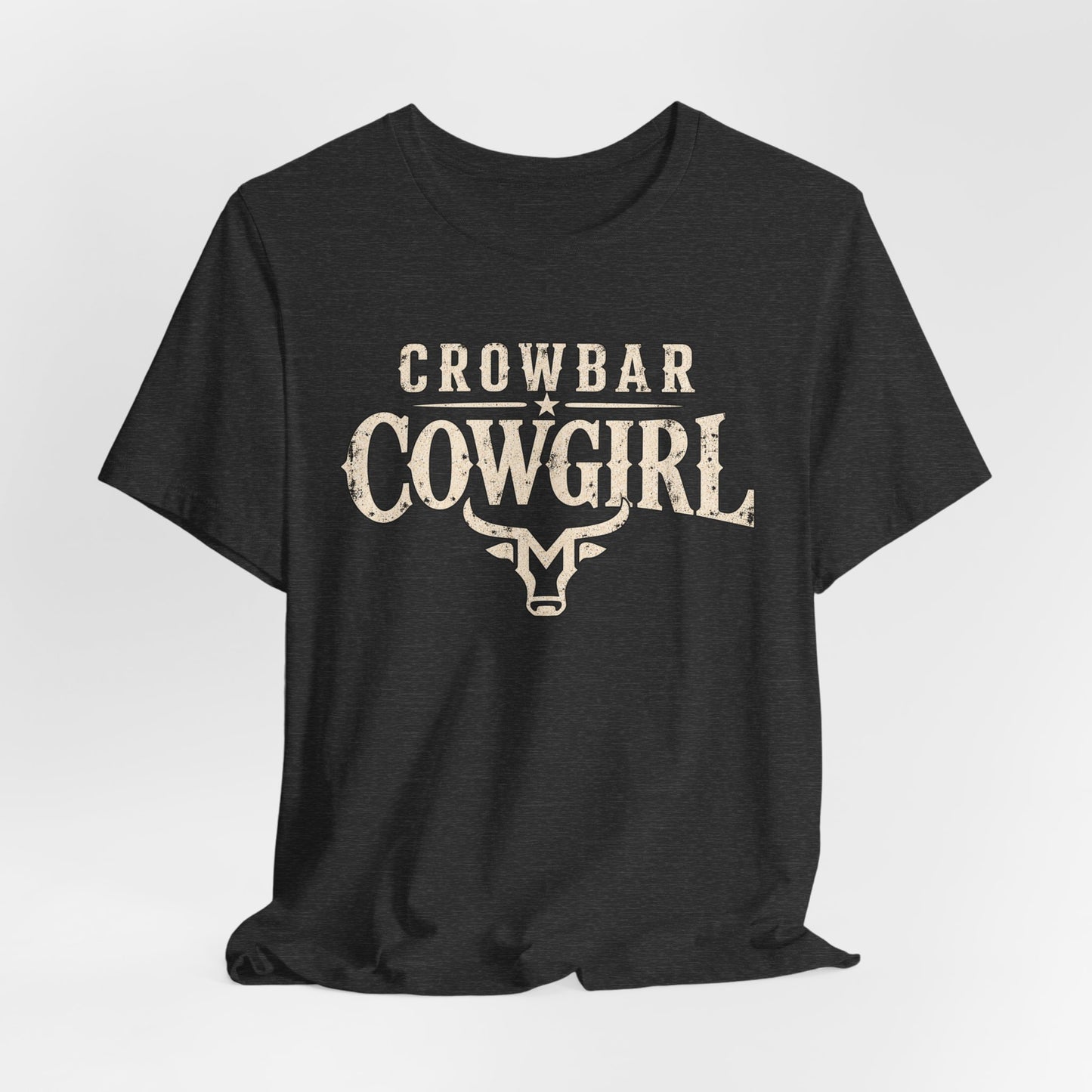 Crowbar Cowgirl Western Graphic Tee | Bella+Canvas 3001 | Reality TV