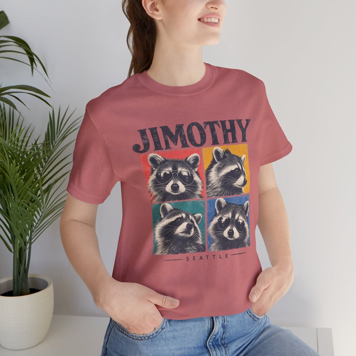 JIMOTHY Seattle Raccoon Graphic Tee