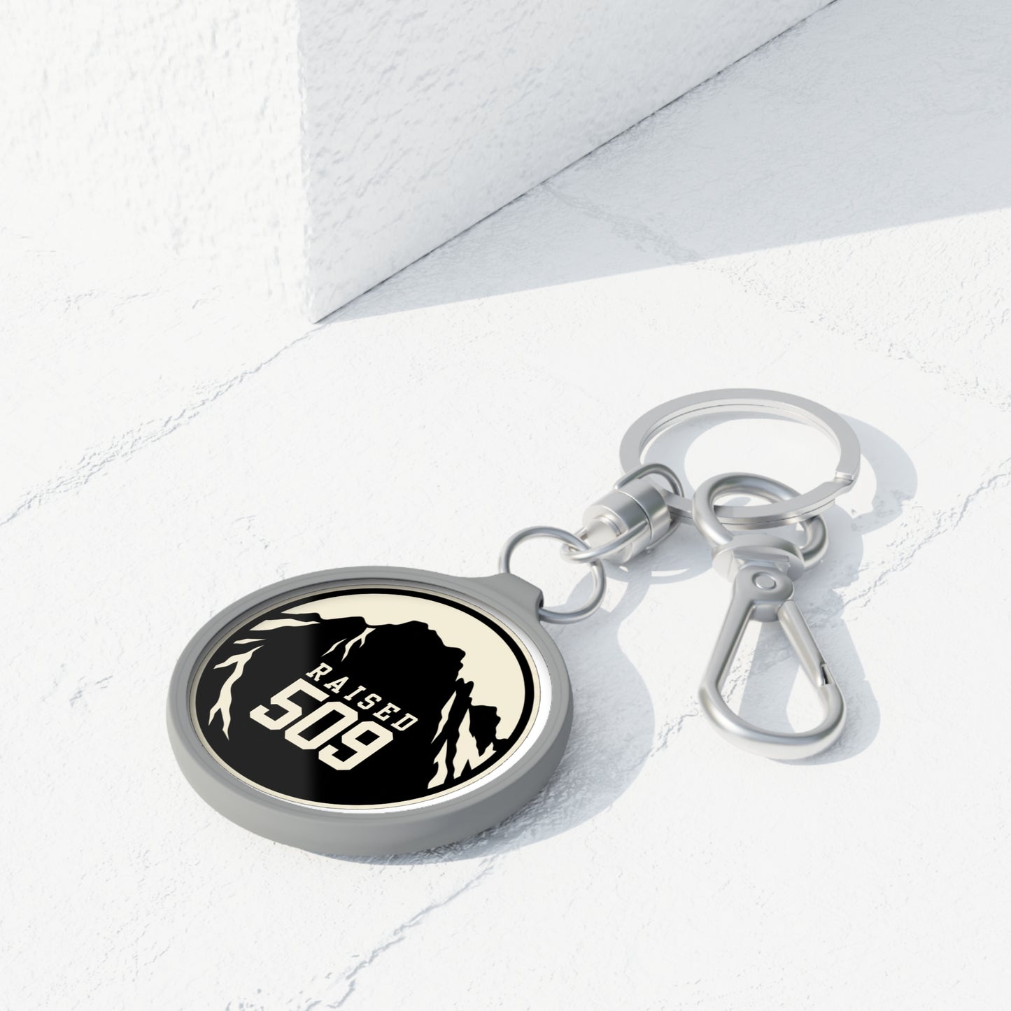 Washington| Raised 509 Mountain Keyring | Cascades Central Washington Mount Stuart Keychain | Local Pride