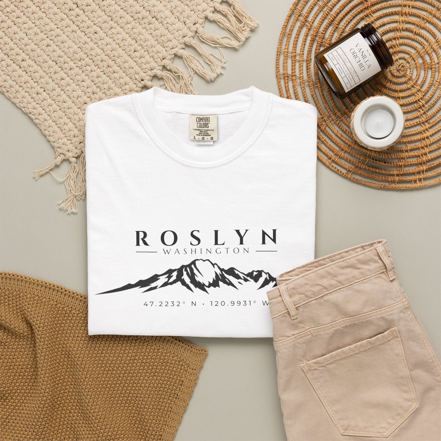 Roslyn Washington T-Shirt | Mount Stuart Shirt | Washington Mountain Shirt | Cle Elum | Suncadia Shirt | Leavenworth | PNW Tee
