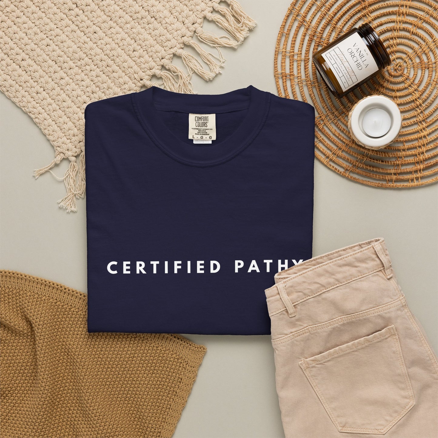 Certified Pathy T-Shirt | Minimal Text Tee, Graphic Statement Shirt