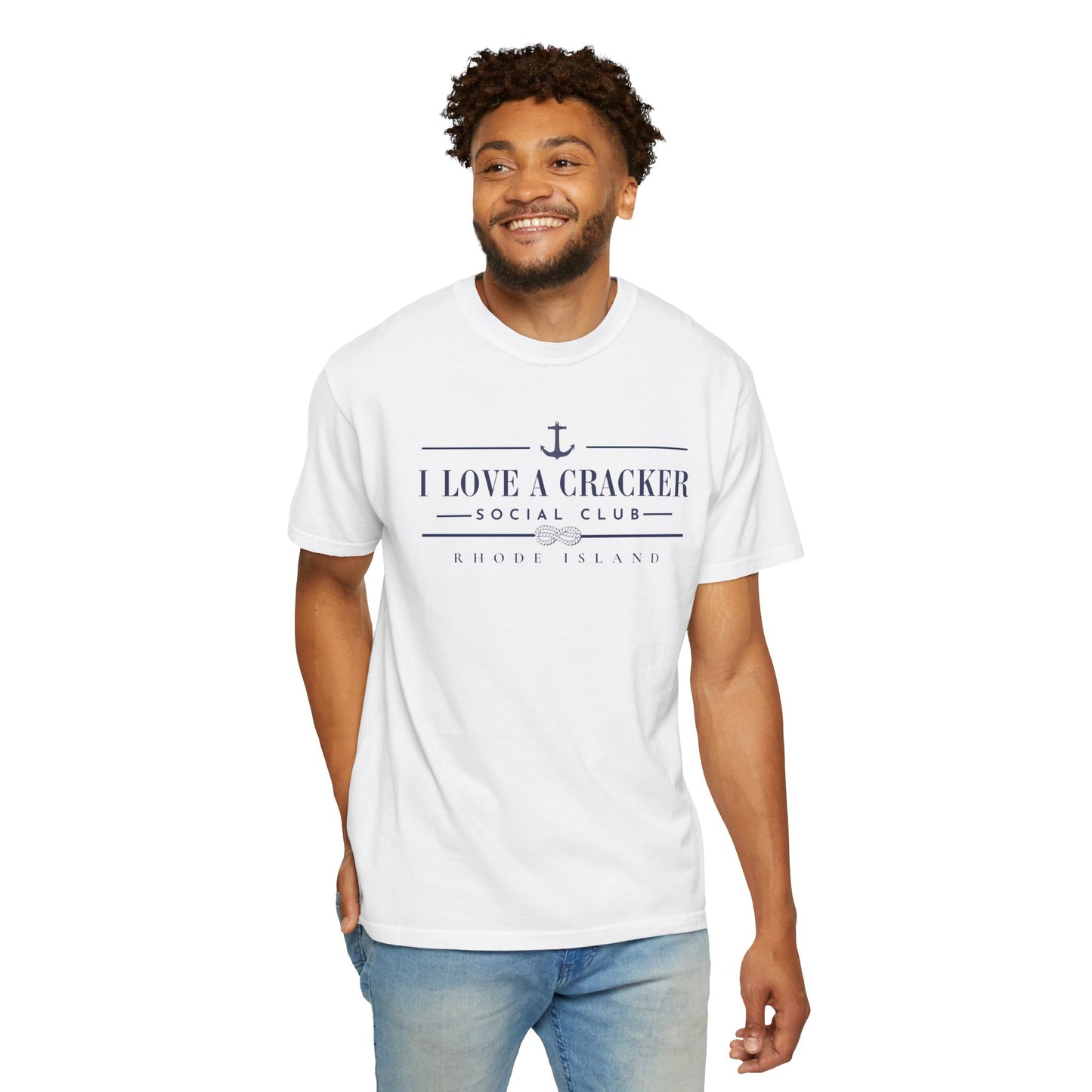 I Love a Cracker Social Club T-shirt | Nautical Anchor Rhode Island