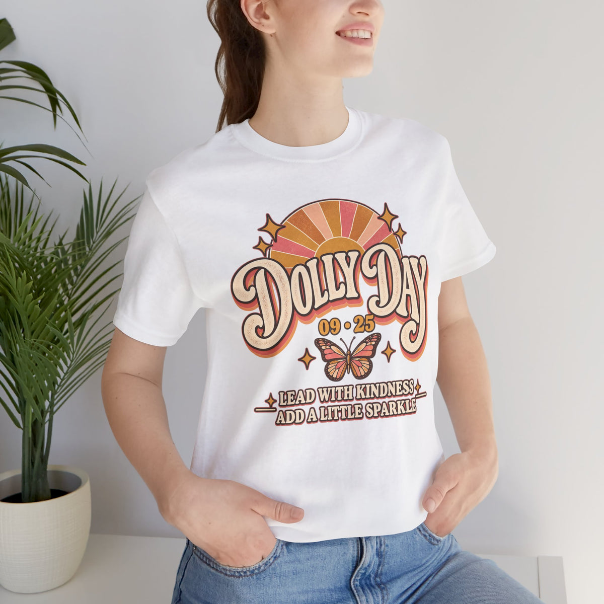 Dolly Day 09•25 Tee – Lead With Kindness, Add a Little Sparkle