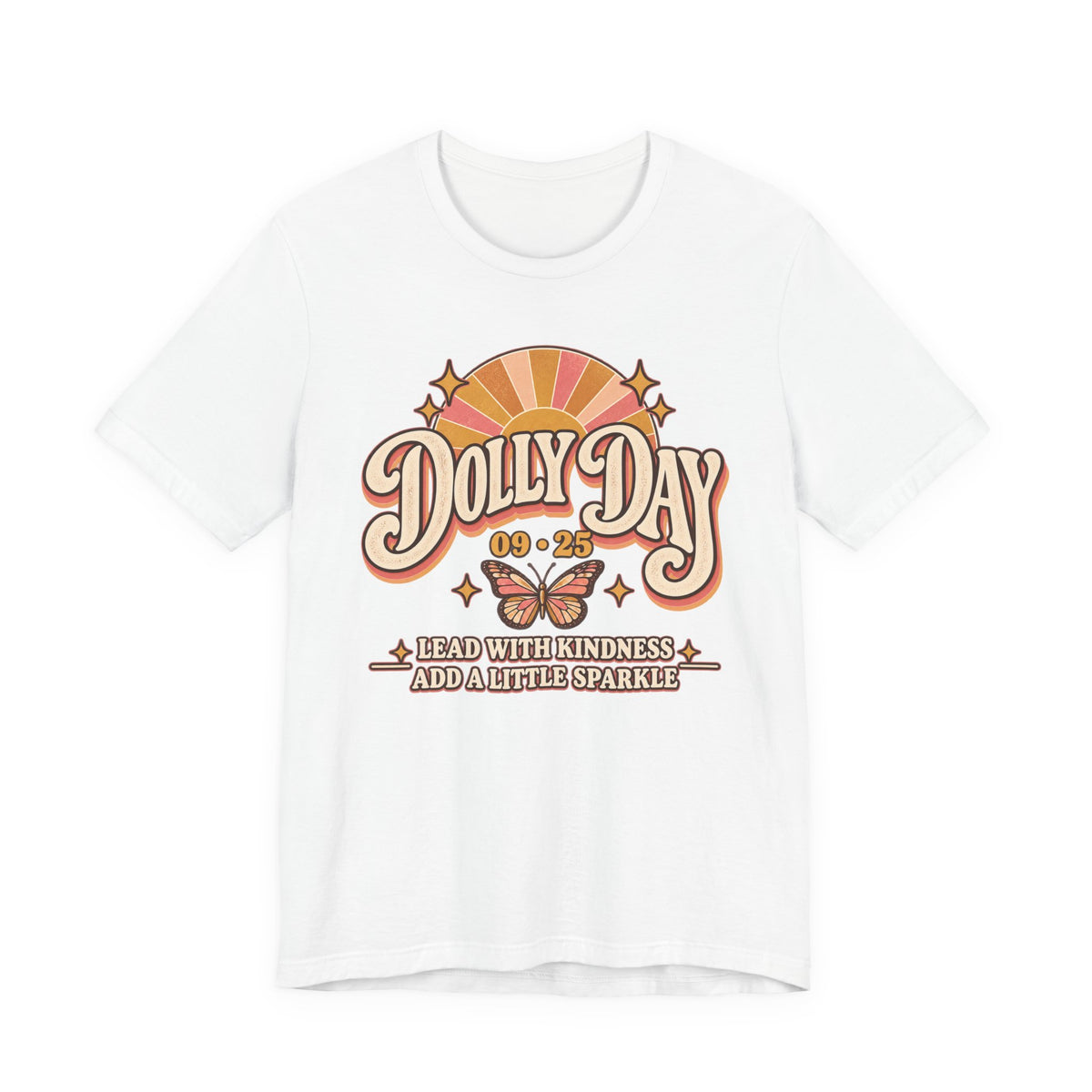 Dolly Day 09•25 Tee – Lead With Kindness, Add a Little Sparkle