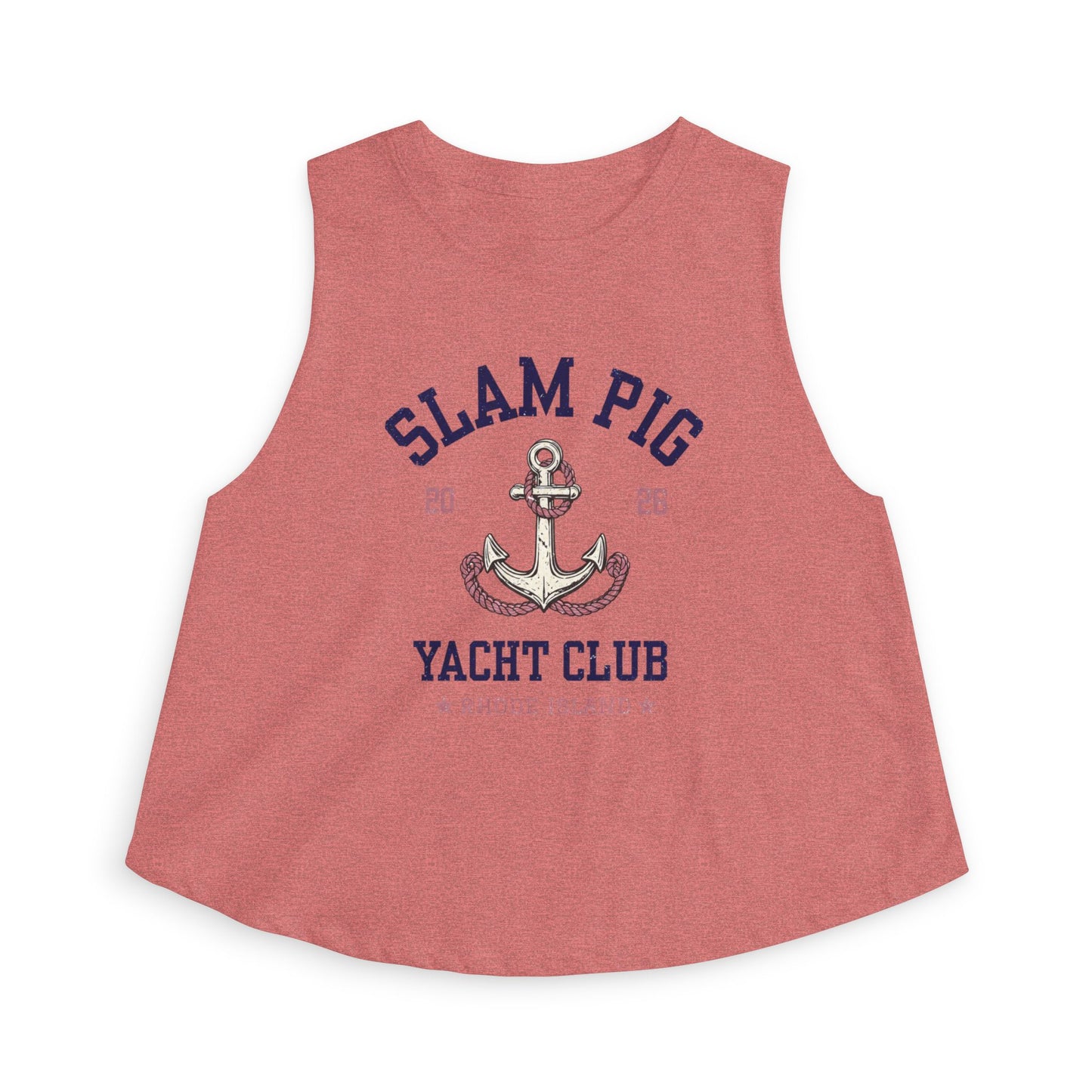 Slam Pig Yacht Club Crop Tank, Rhode Island Muscle Tank, Bravo RHORI Shirt, Coastal Summer Top