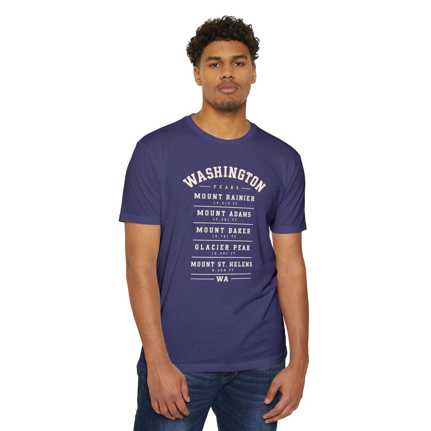 Washington Mountains T-Shirt — Vintage State Park Peaks Tee
