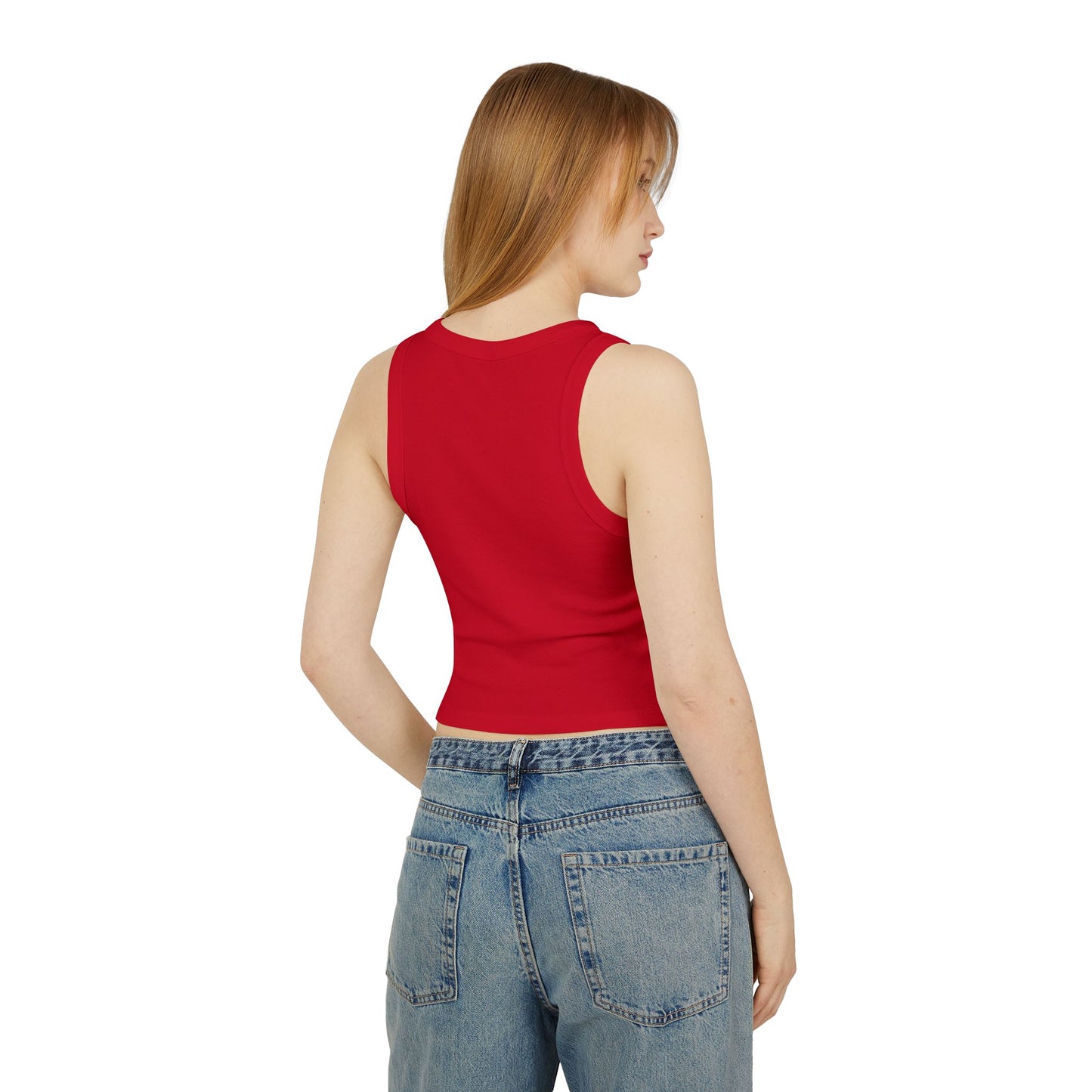 Rhode Island When Your Makeup Looks The Same Tank Top | White Ribbed Racerback Cropped Tank RHORI