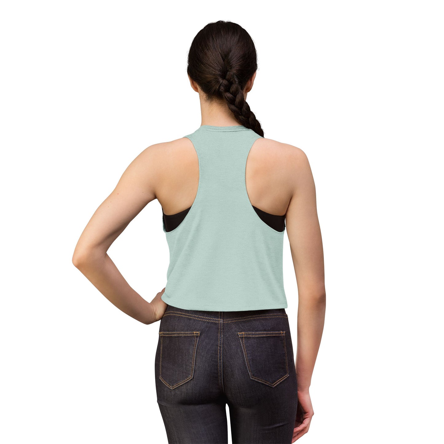 Rodeo Nights Ella Vibes Cowgirl Graphic Crop Top | Western Horse Rider Design