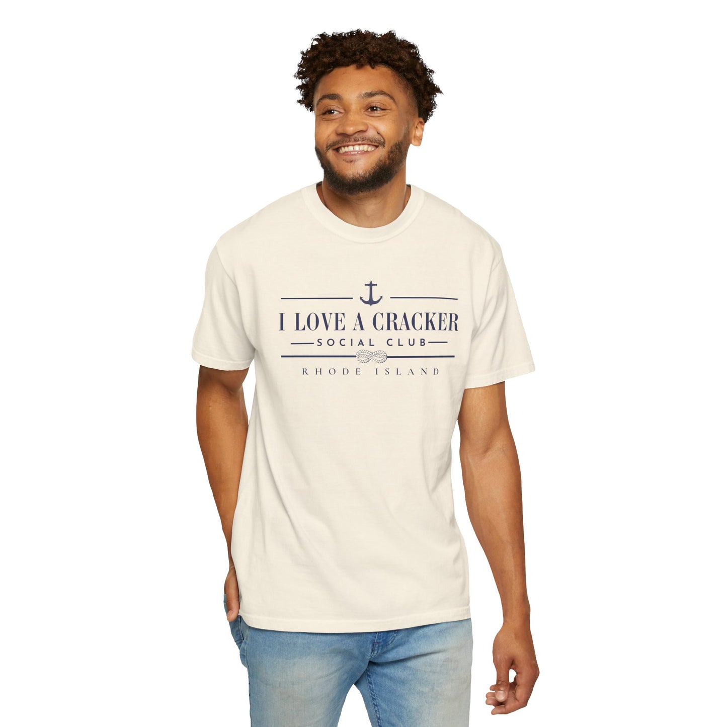 I Love a Cracker Social Club T-shirt | Nautical Anchor Rhode Island