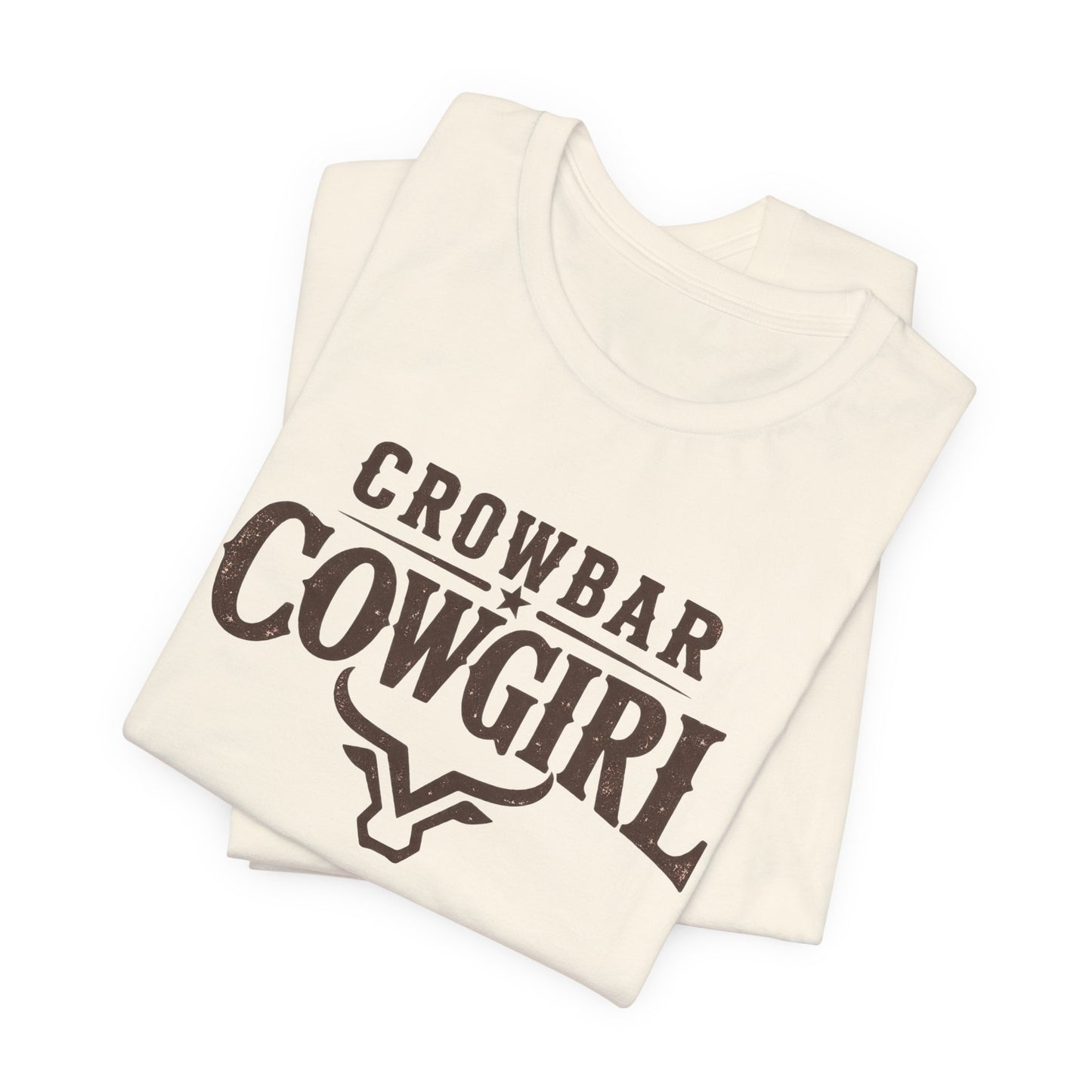 Crowbar Cowgirl Western Graphic Tee | Bella+Canvas 3001 | Rodeo Shirt