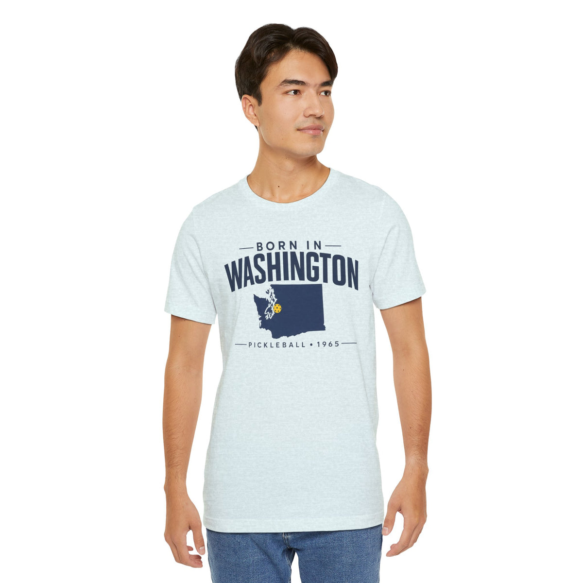 Born in Washington Pickleball 1965 Unisex Tee