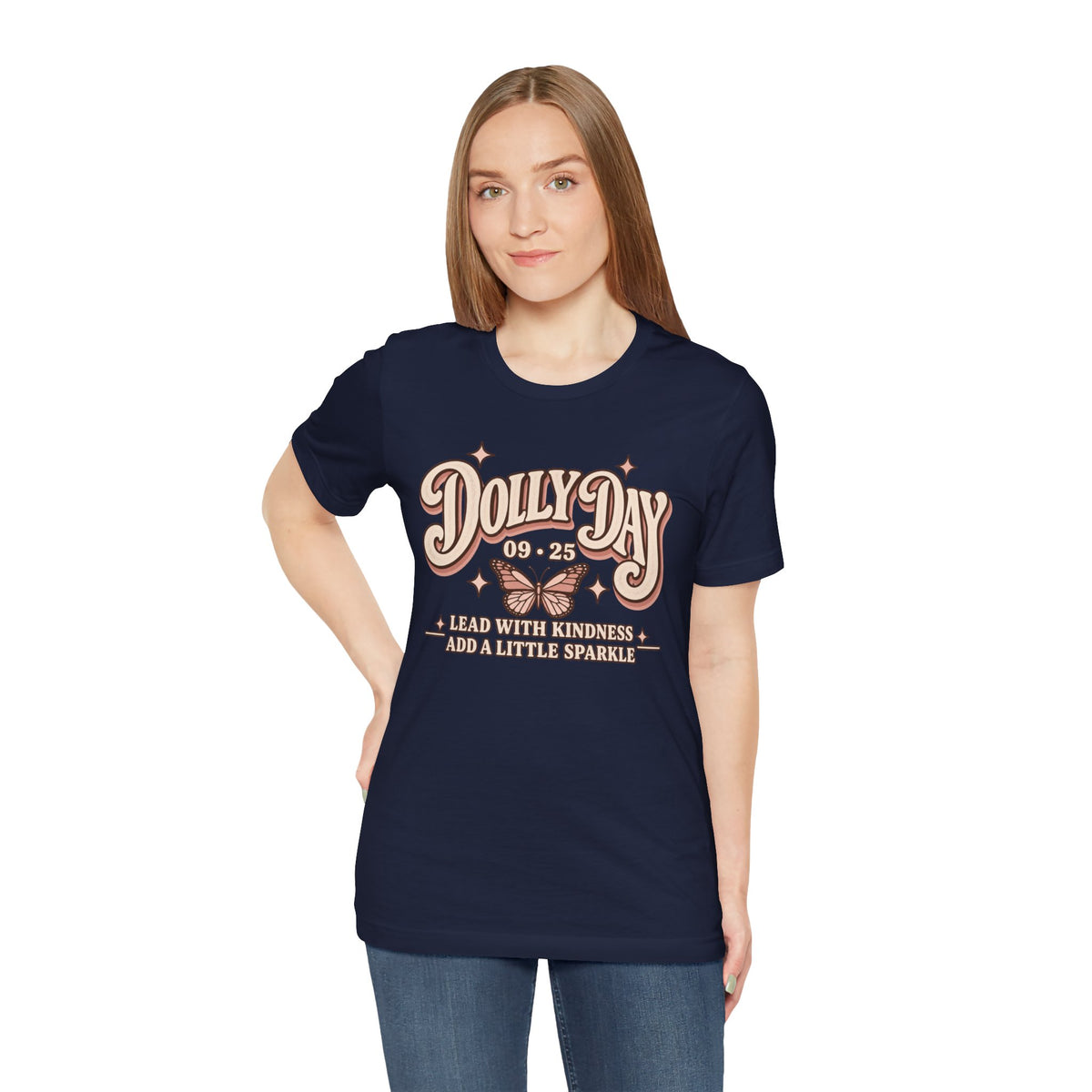 Dolly Day 9•25 Tee | Lead With Kindness & Add a Little Sparkle
