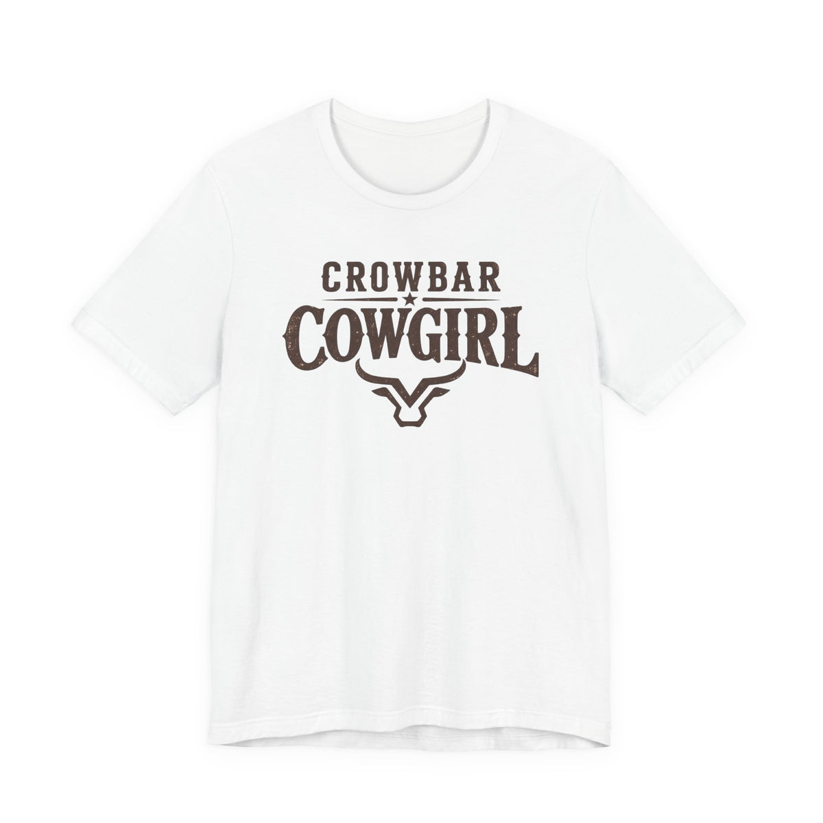 Crowbar Cowgirl Western Graphic Tee | Bella+Canvas 3001 | Rodeo Shirt