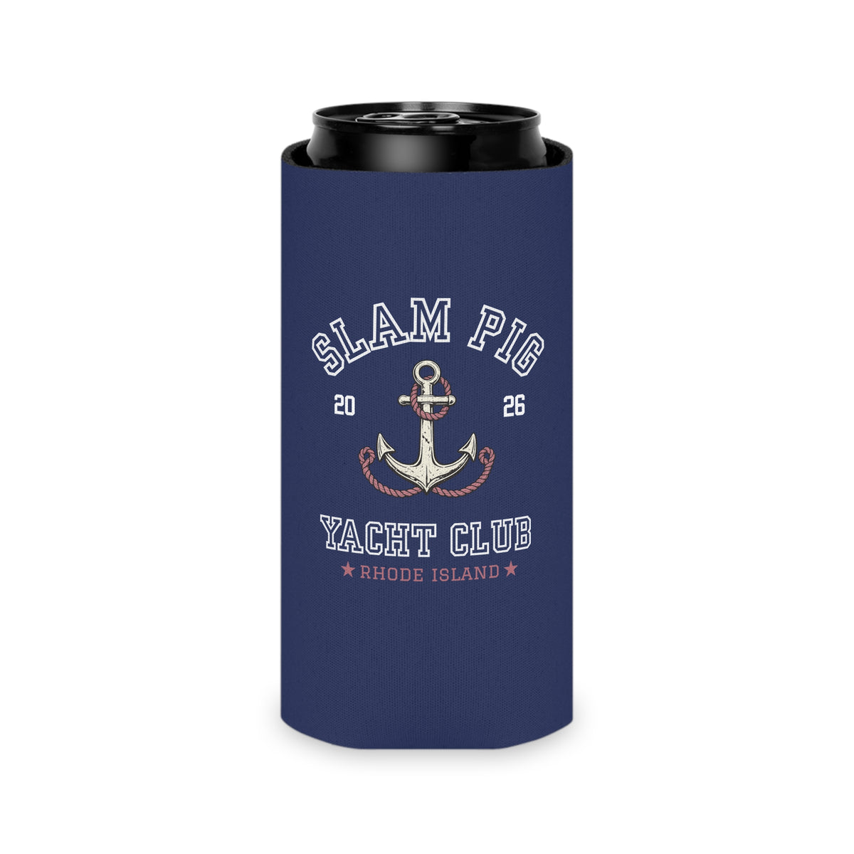 Slam Pig Yacht Club Can Cooler | Rhode Island Drink | Boat Lover Gift