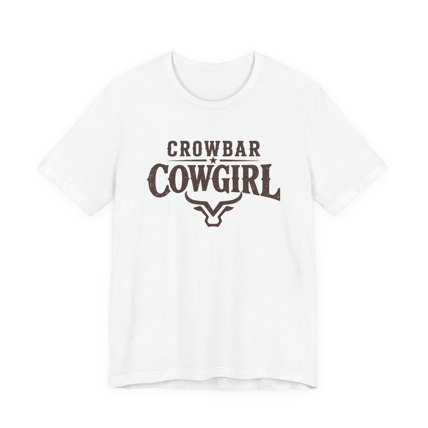 Crowbar Cowgirl Western Graphic Tee | Bella+Canvas 3001 | Rodeo Shirt