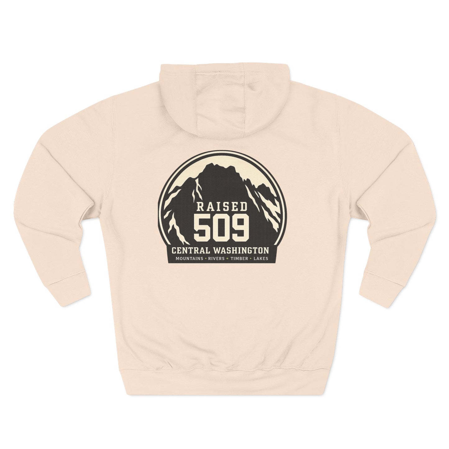 Raised 509 Washington Hoodie | Mount Stuart Hoodie | Central Washington | PNW Sweatshirt | Cle Elum | Suncadia | Leavenworth