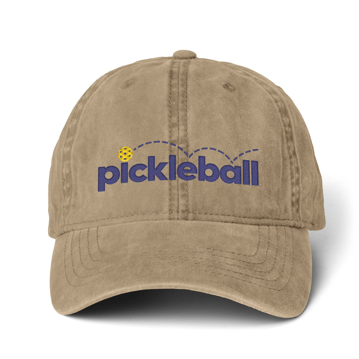 Pickleball Embroidered Pigment-Dyed Cap | Women’s Pickleball Hat