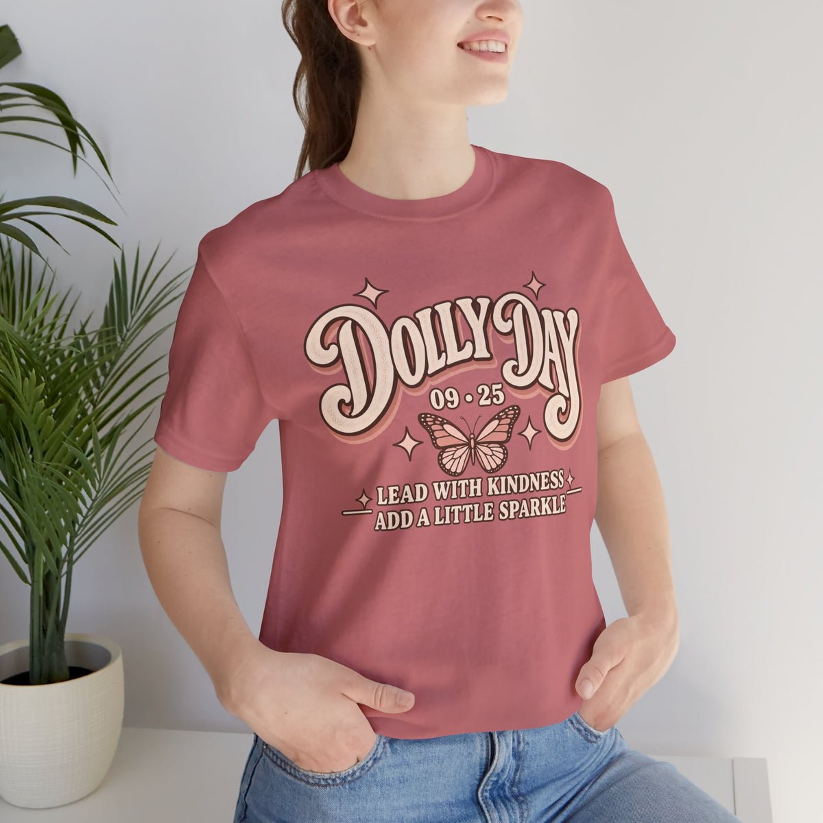 Dolly Day 9•25 Tee | Lead With Kindness & Add a Little Sparkle