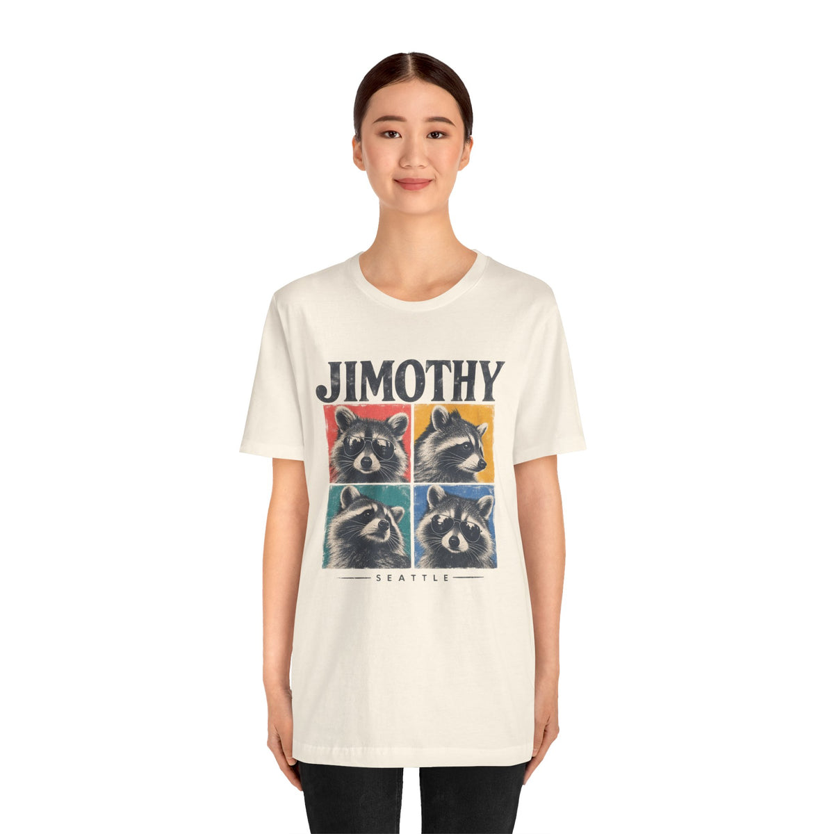 JIMOTHY Seattle Raccoon Graphic Tee