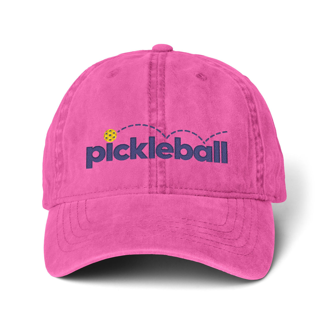 Pickleball Embroidered Pigment-Dyed Cap | Women’s Pickleball Hat