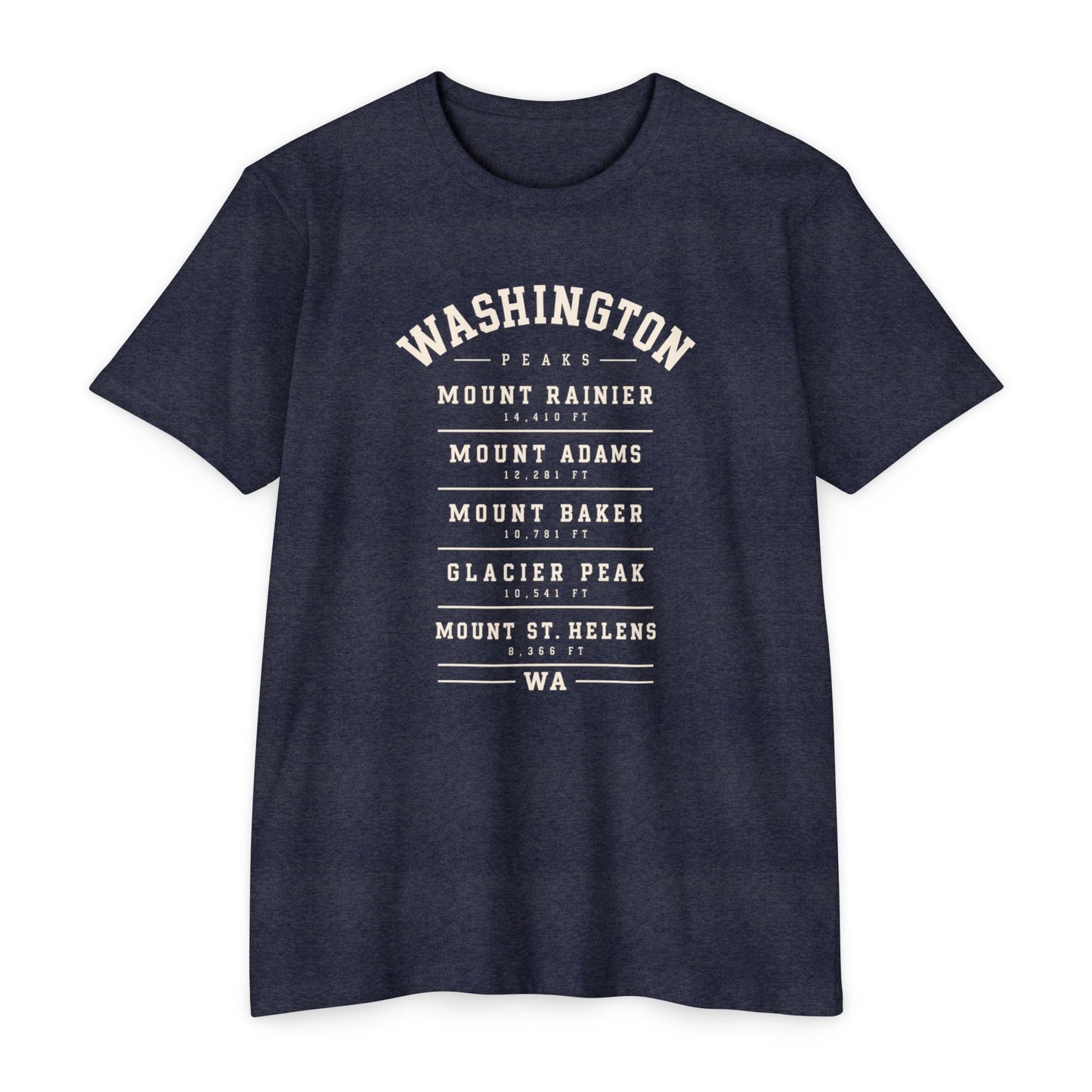 Washington Mountains T-Shirt — Vintage State Park Peaks Tee