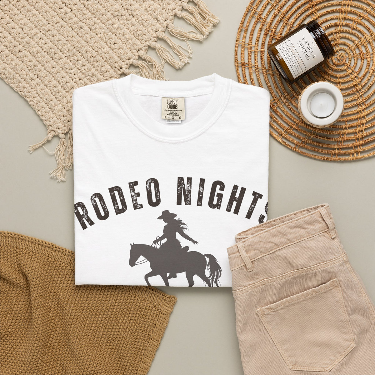 Rodeo Nights Ella Vibes Tee, Country Concert Shirt, Western Cowgirl Tee, Rodeo Graphic Shirt, Horse Lover Gift
