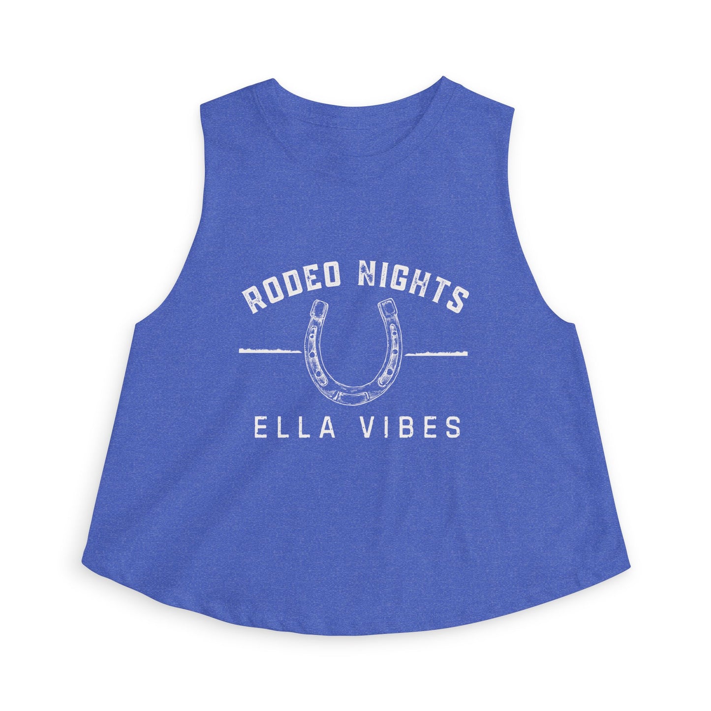 Rodeo Nights Ella Vibes Cowgirl Graphic Crop Top | Western Horse Rider Design