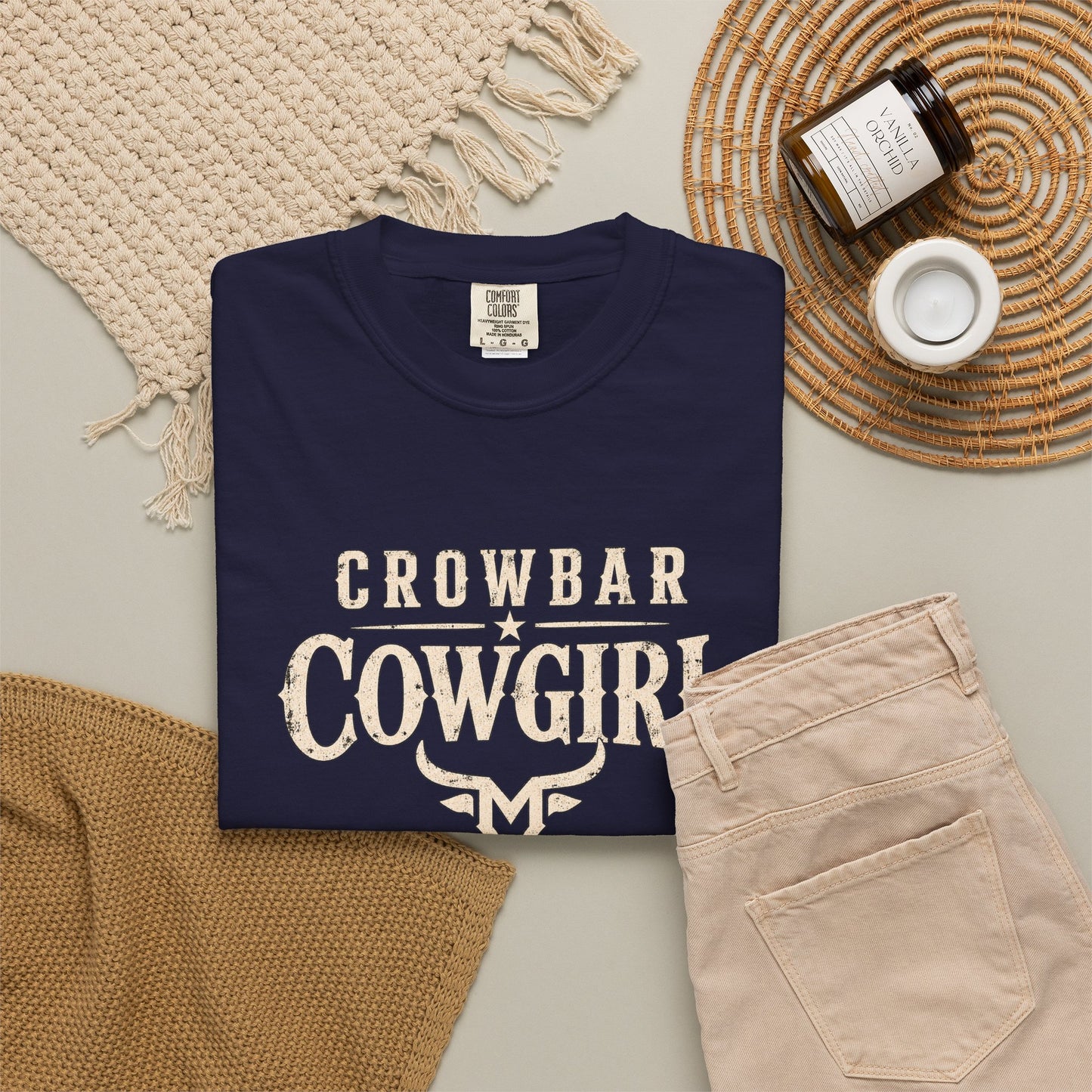 Crowbar Cowgirl T-shirt | Western Bull Skull Graphic | Missouri Bravo Show
