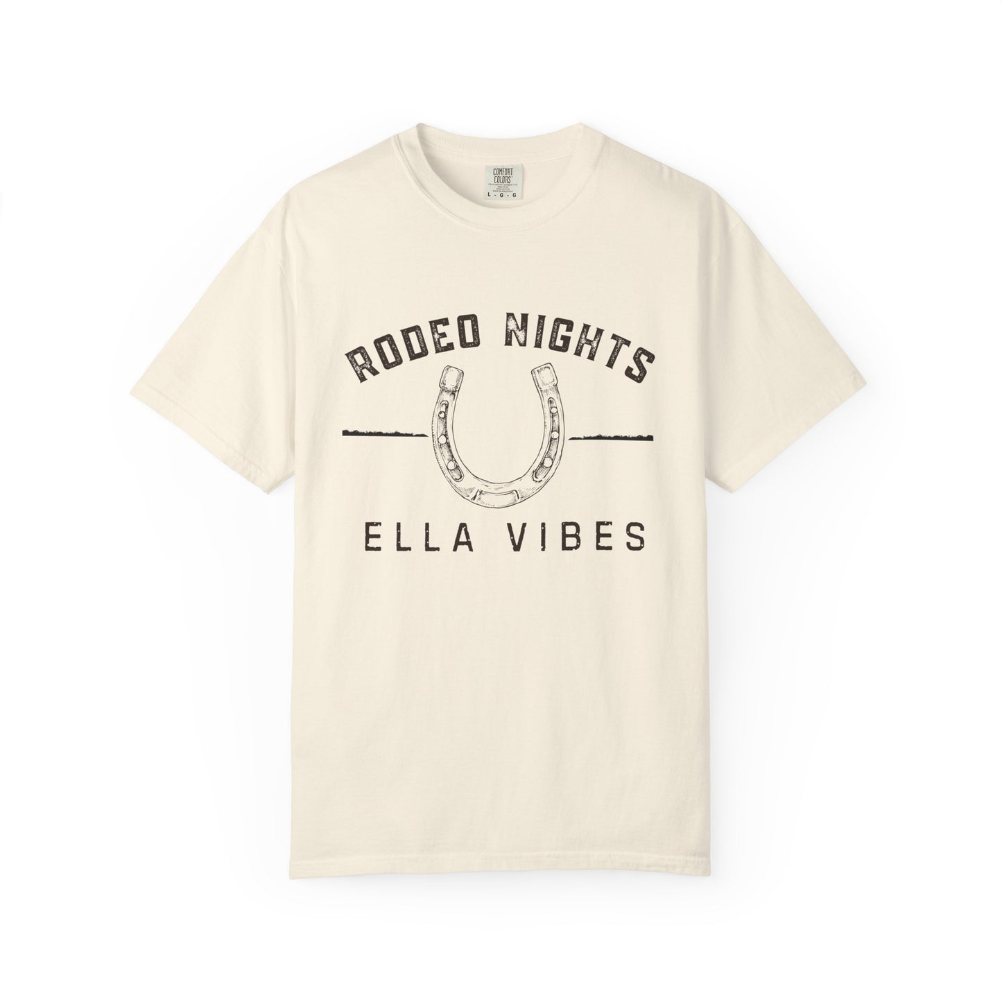 Rodeo Nights Ella Vibes Shirt, Western Cowgirl Tee, Country Concert Shirt, Horseshoe Graphic Tee, Cowboy Rodeo Shirt