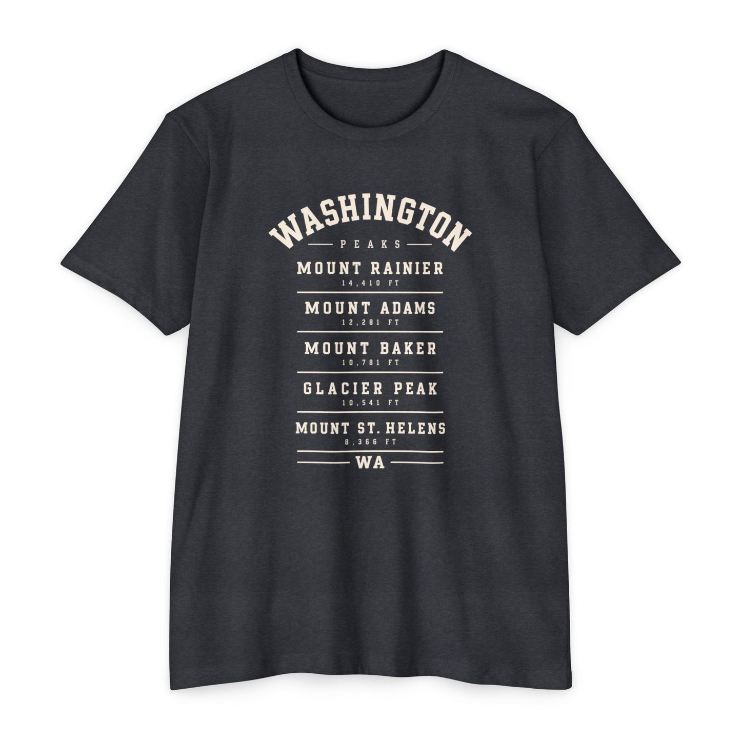 Washington Mountains T-Shirt — Vintage State Park Peaks Tee