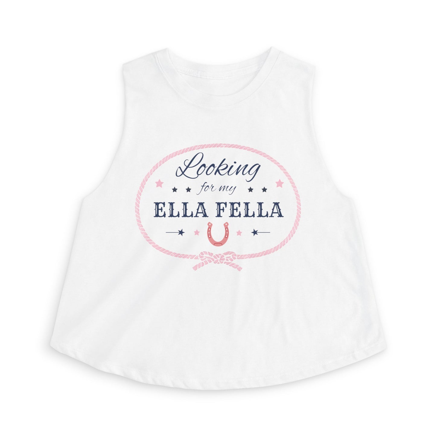 Looking for My Ella Fella Crop Top | Country Concert Tank | Cowgirl Graphic Shirt | Western Bachelorette Top | Rodeo Outfit