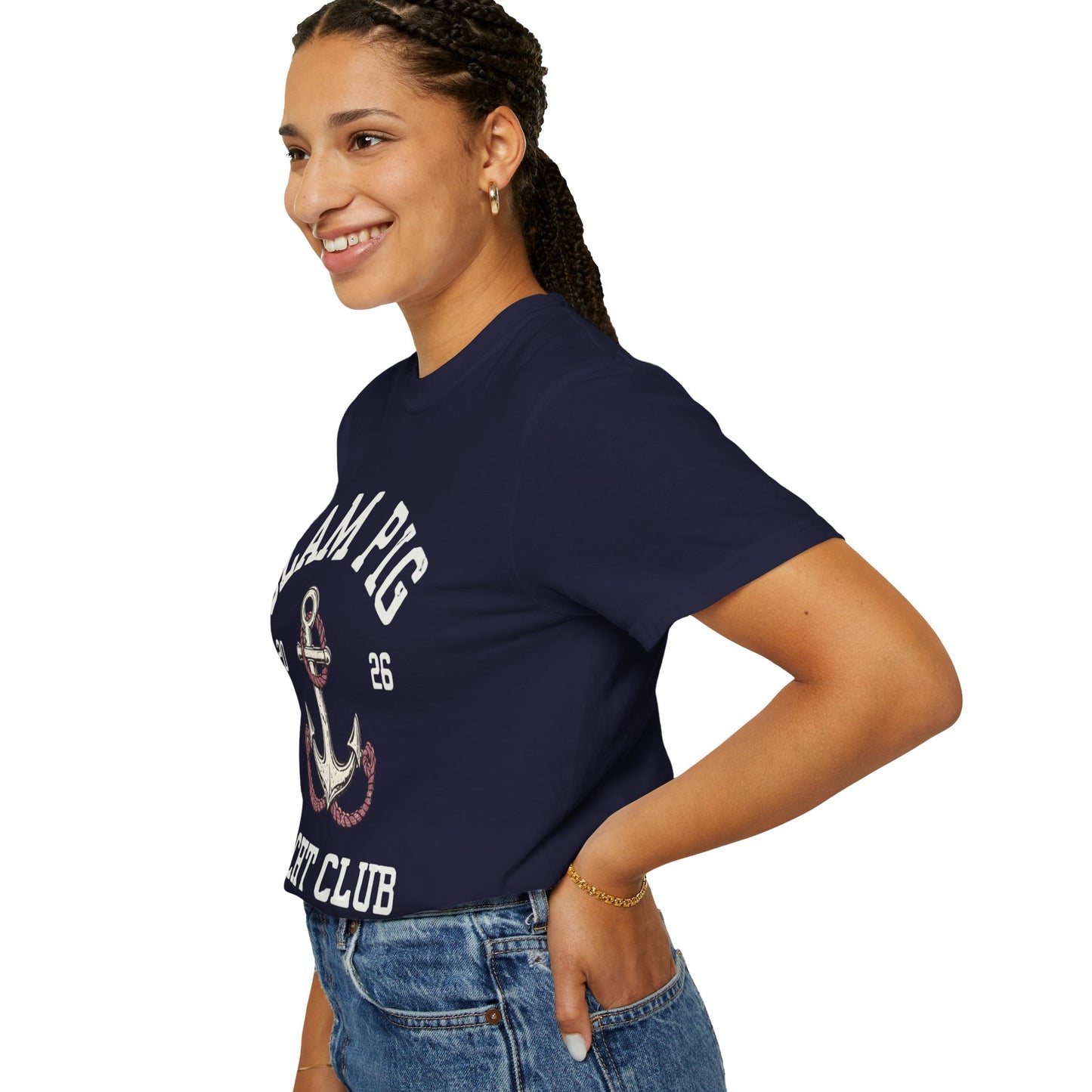 Slam Pig Yacht Club T-Shirt | Rhode Island Nautical Tee RHORI