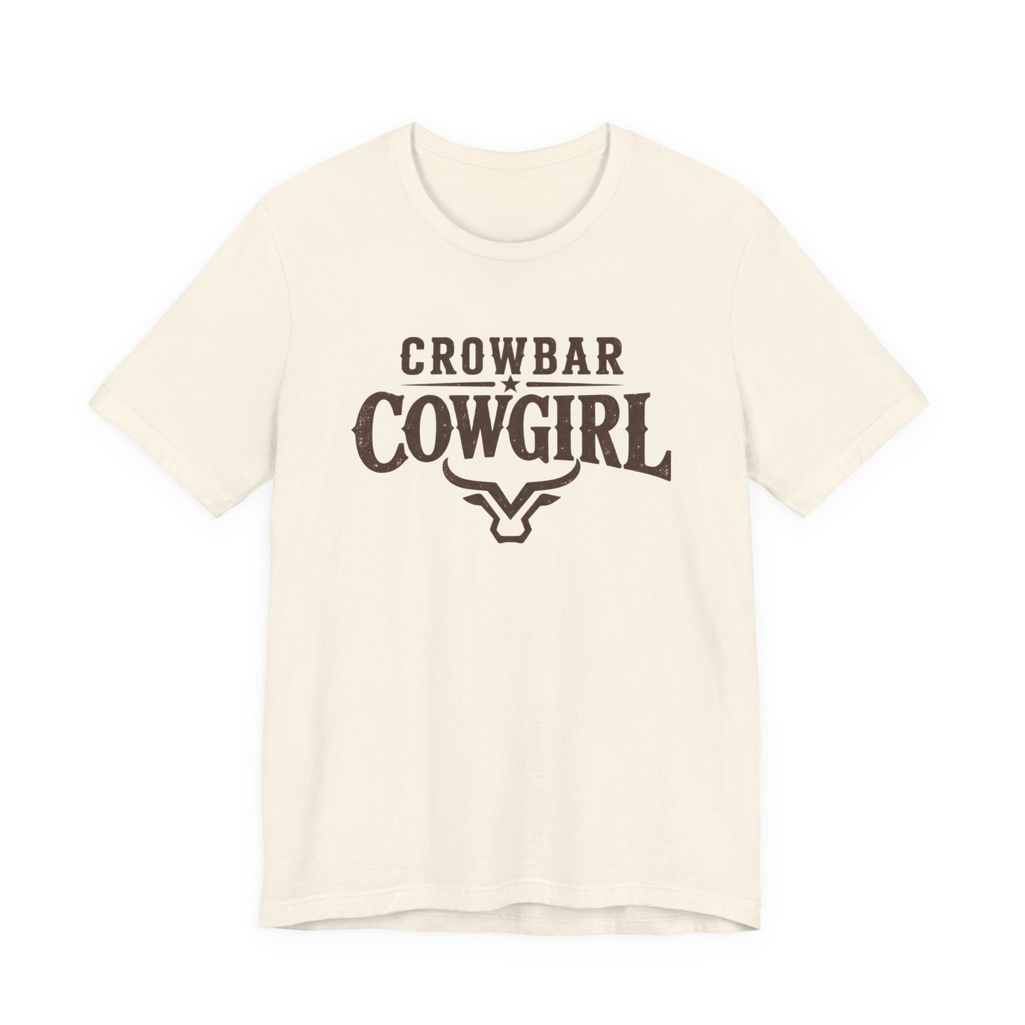 Crowbar Cowgirl Western Graphic Tee | Bella+Canvas 3001 | Rodeo Shirt