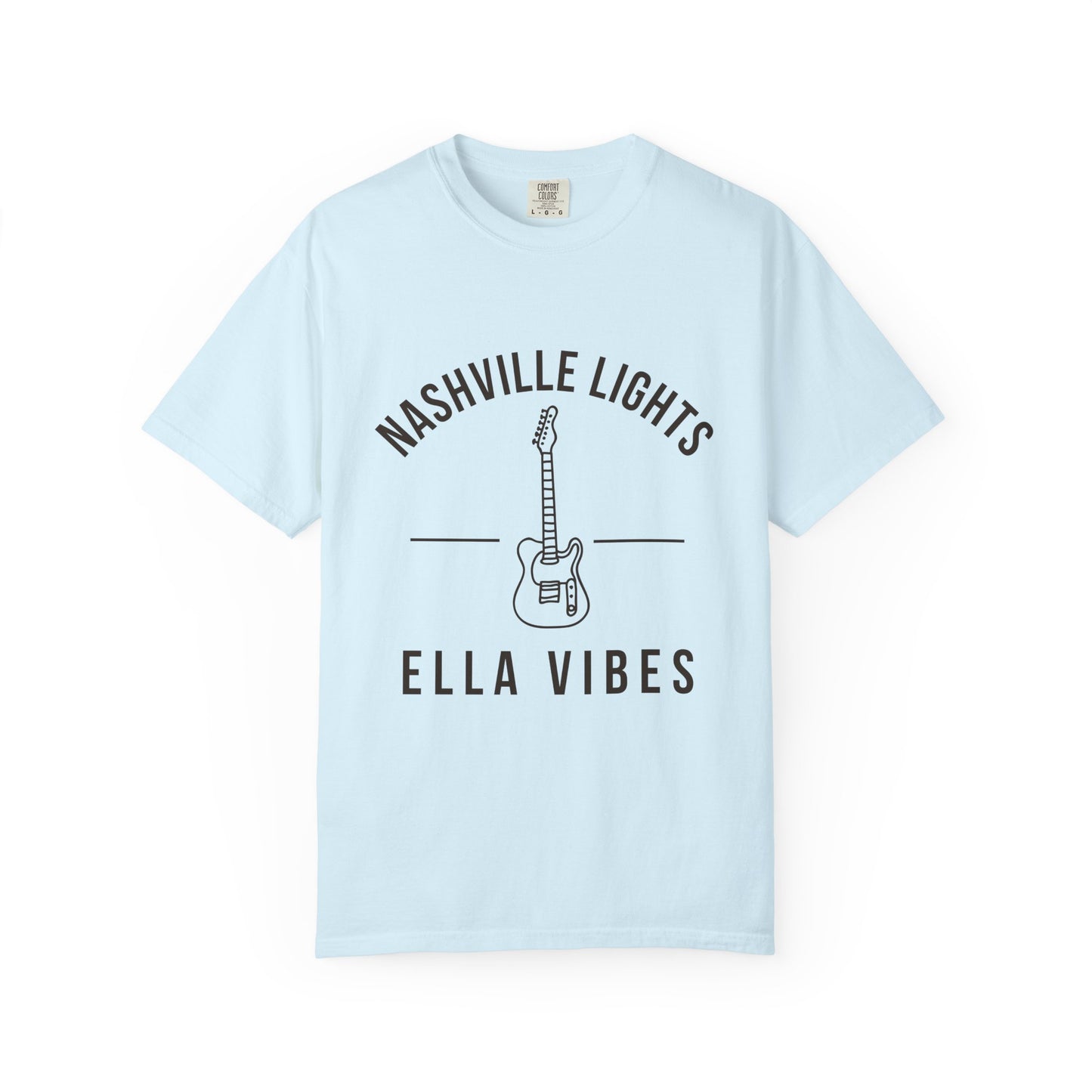 Nashville Lights Ella Vibes T-shirt | Electric Guitar Country Music Tee