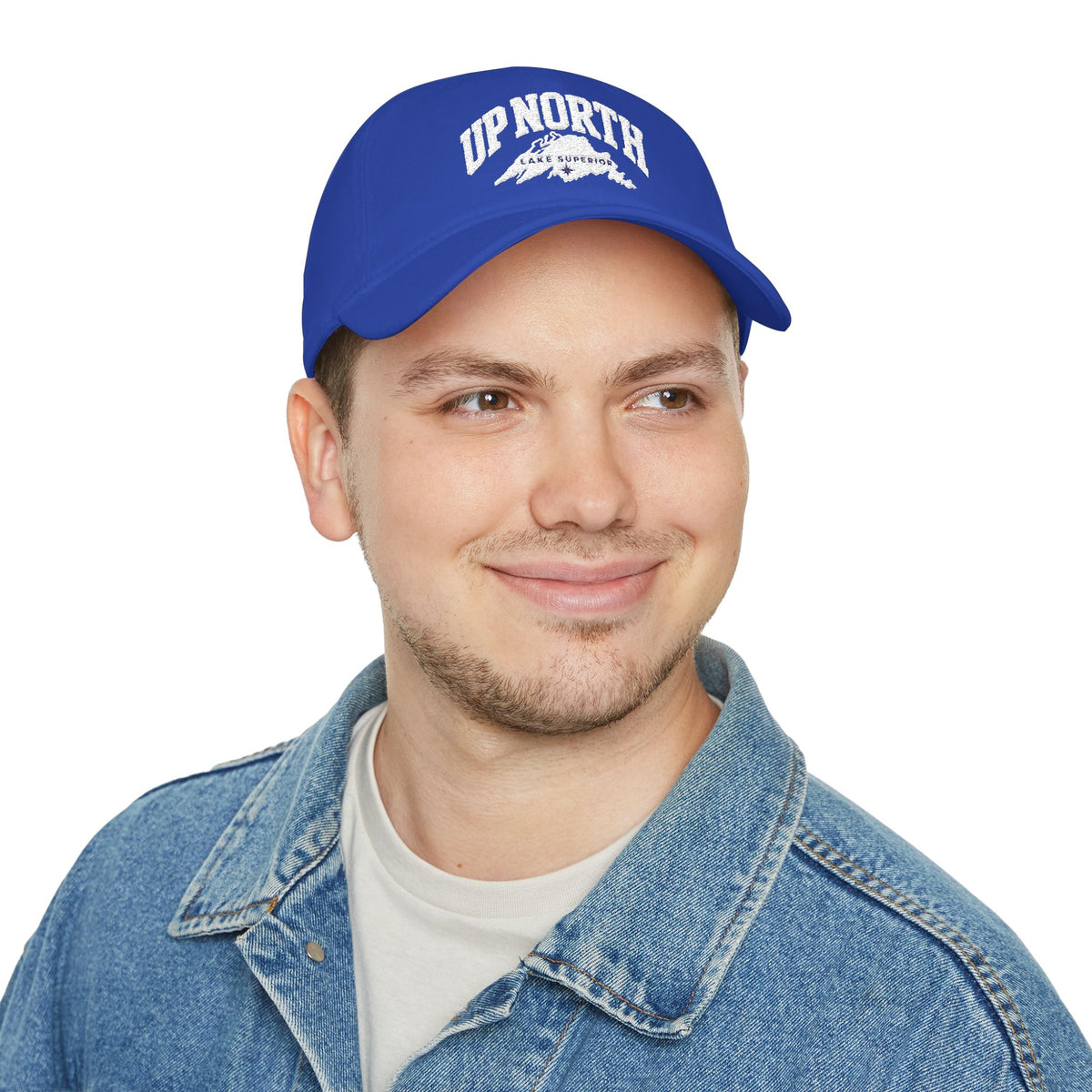 Up North Lake Superior Embroidered Low-Profile Trucker Hat