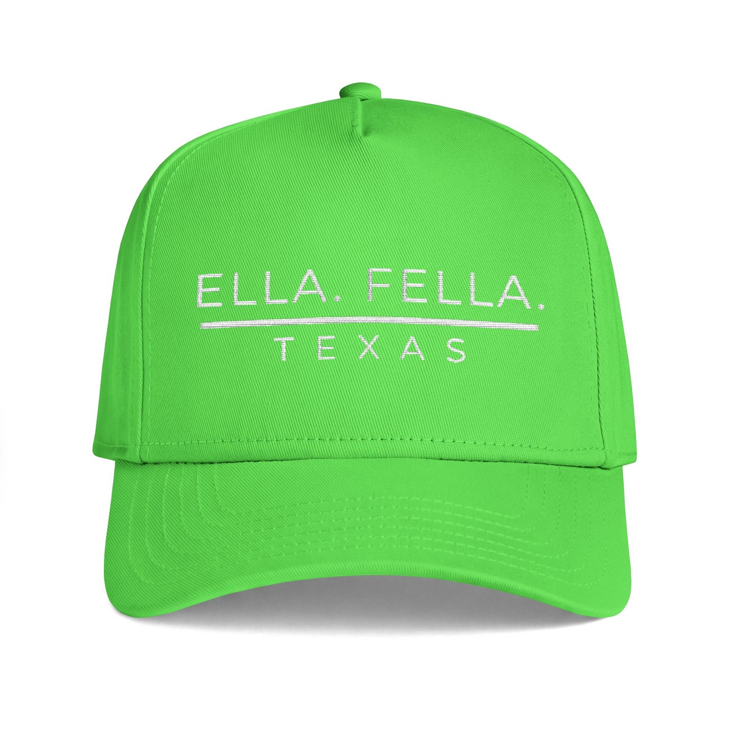 Ella Fella Texas Snapback Hat, Embroidered Trucker Cap, High Profile Curved Brim Hat, Texas Gift for Men, Western Cap