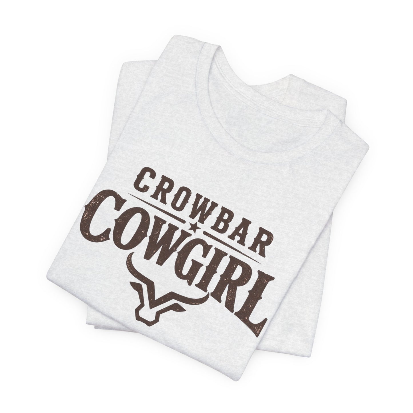 Crowbar Cowgirl Western Graphic Tee | Bella+Canvas 3001 | Rodeo Shirt