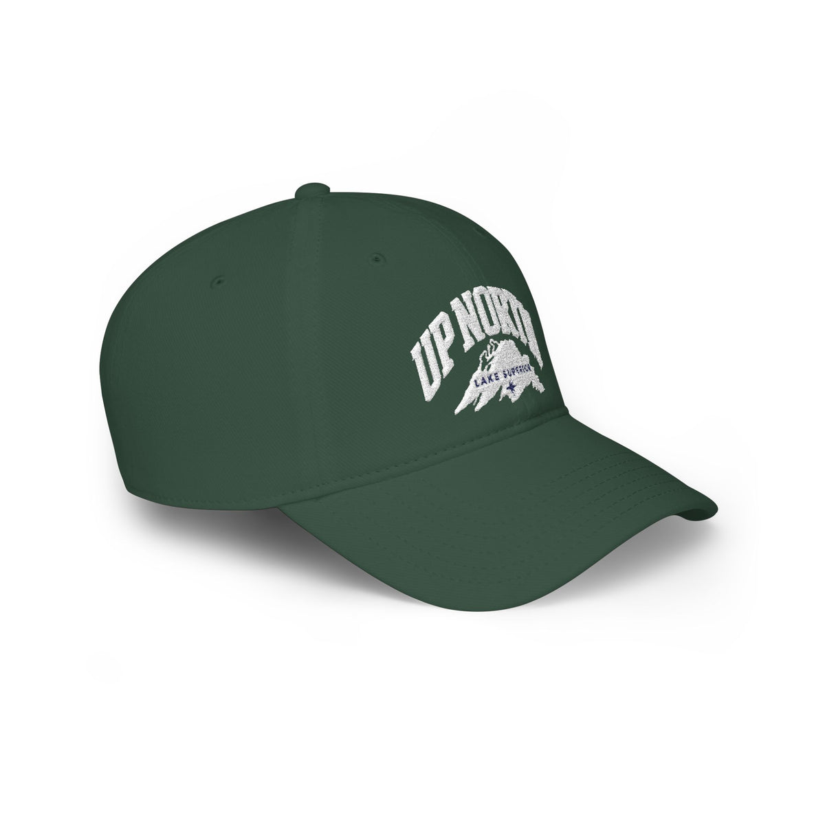 Up North Lake Superior Embroidered Low-Profile Trucker Hat