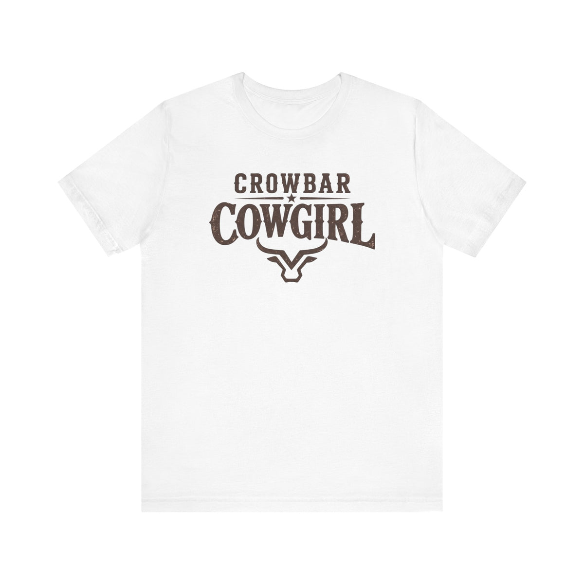 Crowbar Cowgirl Western Graphic Tee | Bella+Canvas 3001 | Rodeo Shirt